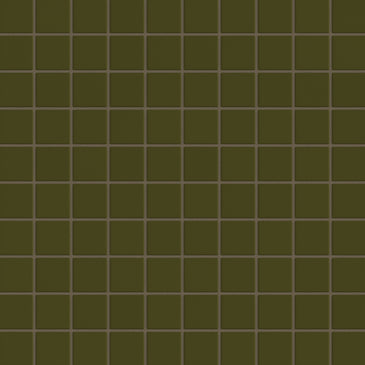 2x2 Straight Set Sheeted Original Ceramic Mosaic Tile in Bonsai Matte