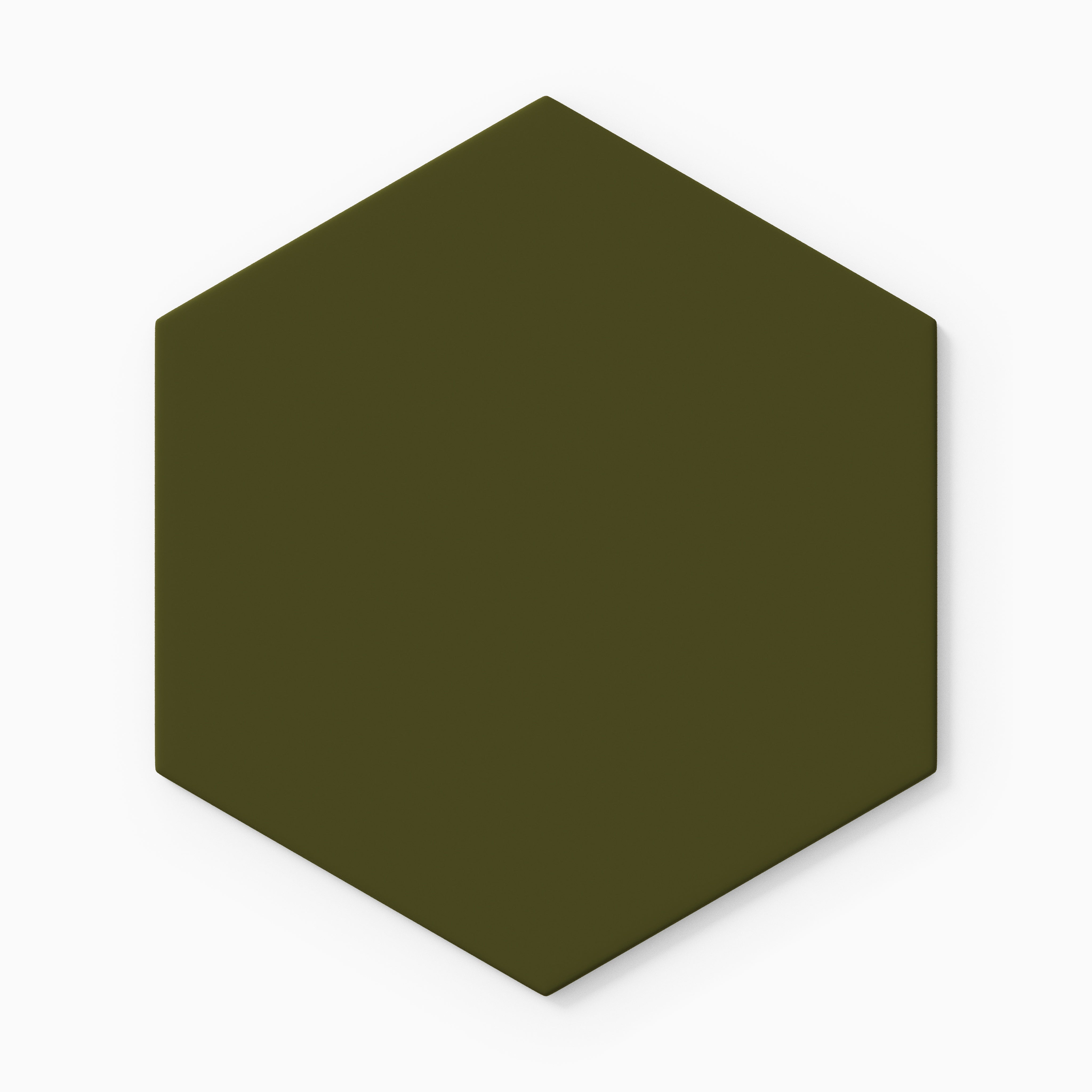 8" Hexagon Original Ceramic Tile in Bonsai Matte