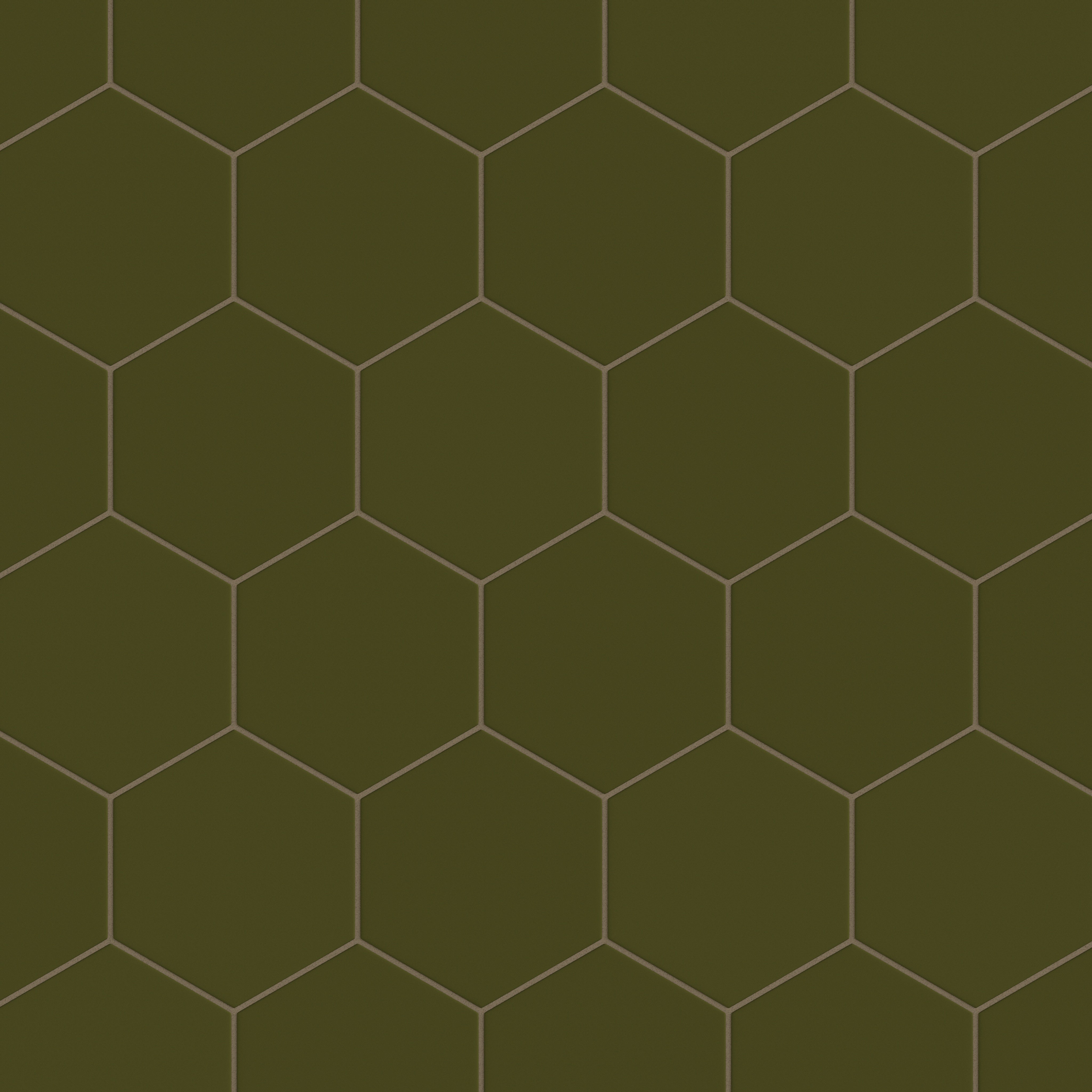 8" Hexagon Original Ceramic Tile in Bonsai Matte