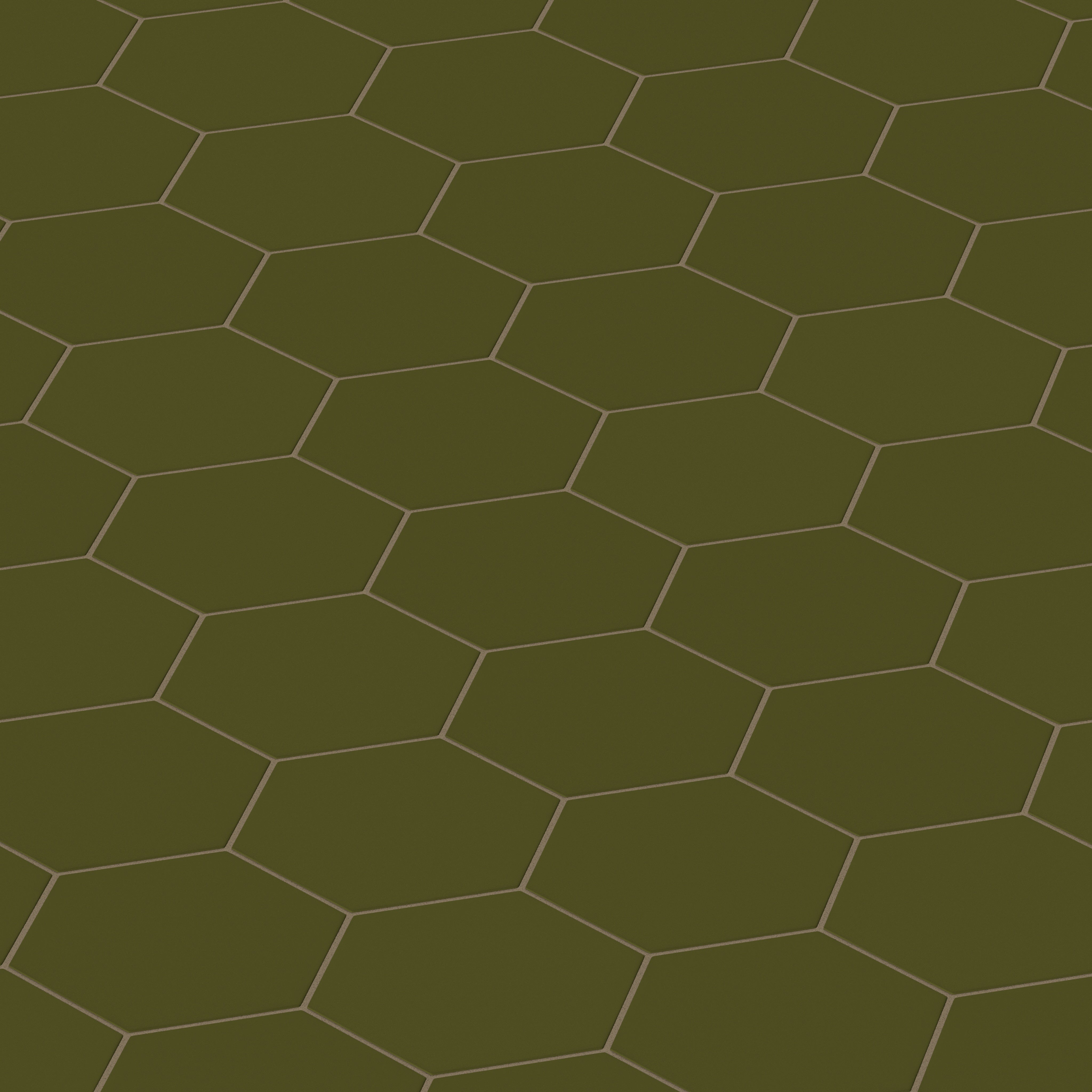 8" Hexagon Original Ceramic Tile in Bonsai Matte