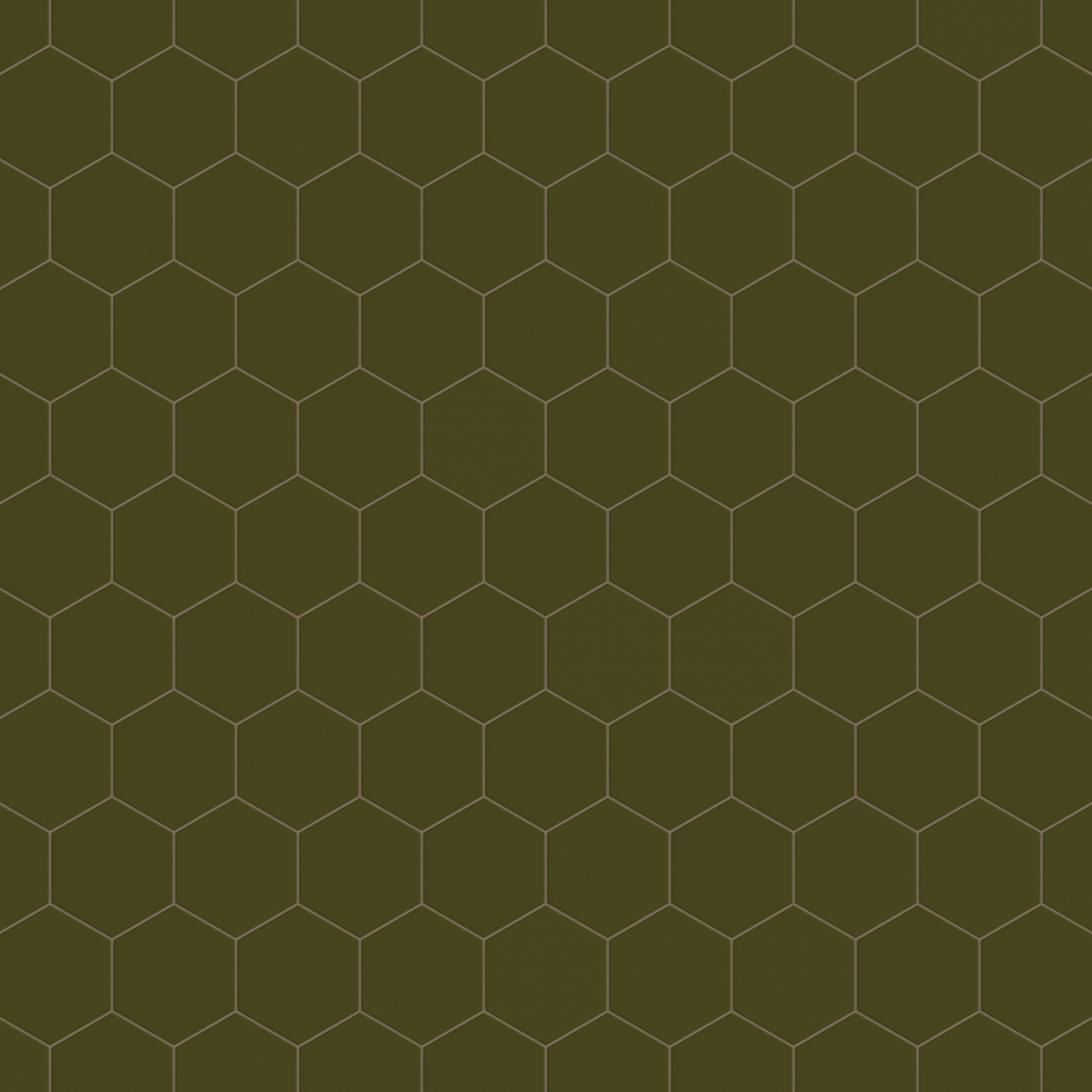 8" Hexagon Original Ceramic Tile in Bonsai Matte