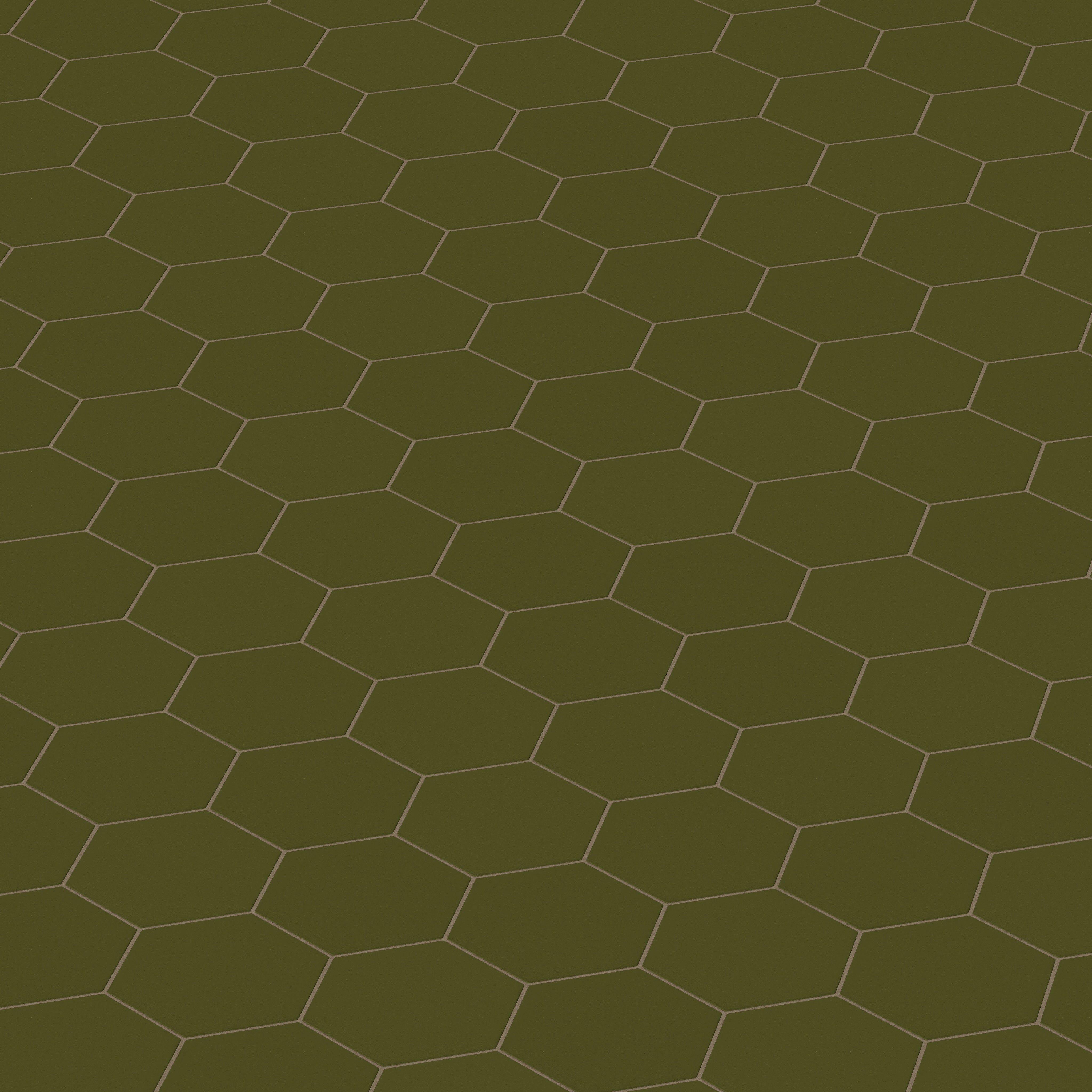8" Hexagon Original Ceramic Tile in Bonsai Matte