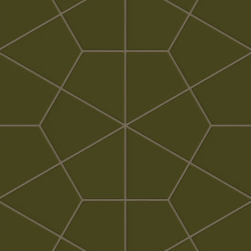 Hexite Original Ceramic Tile in Bonsai Matte