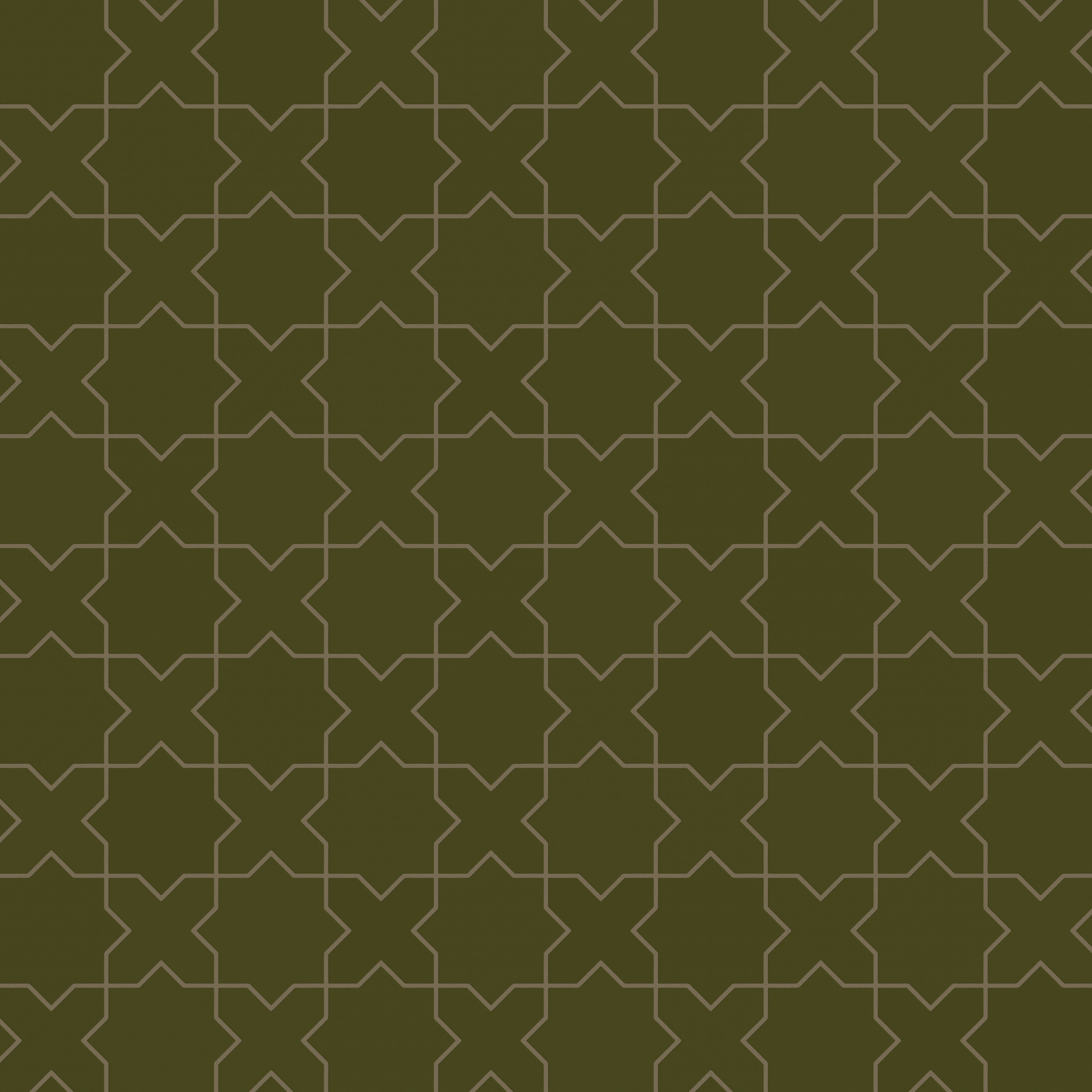 Star & Cross Original Ceramic Tile in Bonsai Matte