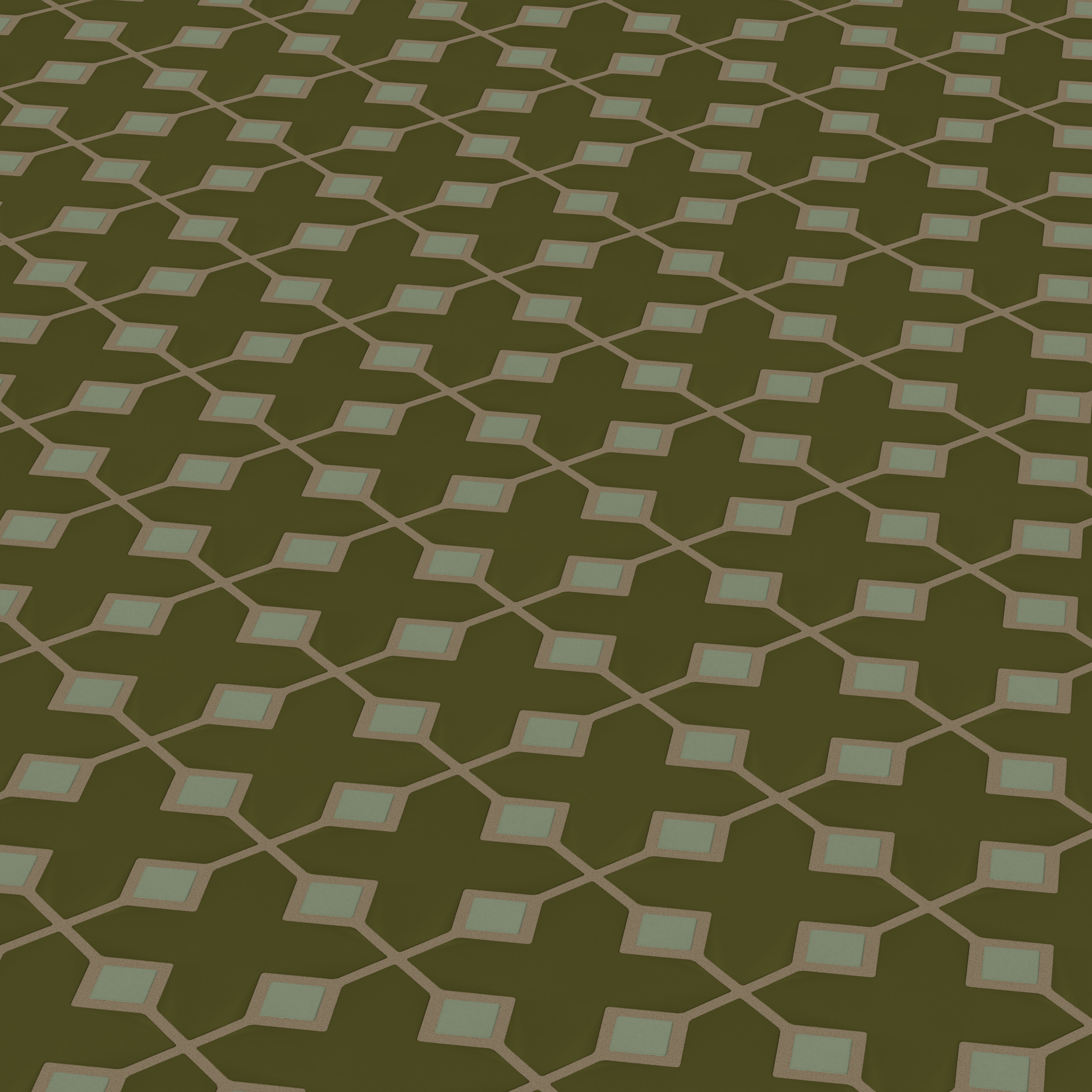 Hacienda Sheeted Original Ceramic Tile in Bonsai Matte & Peabody Matte