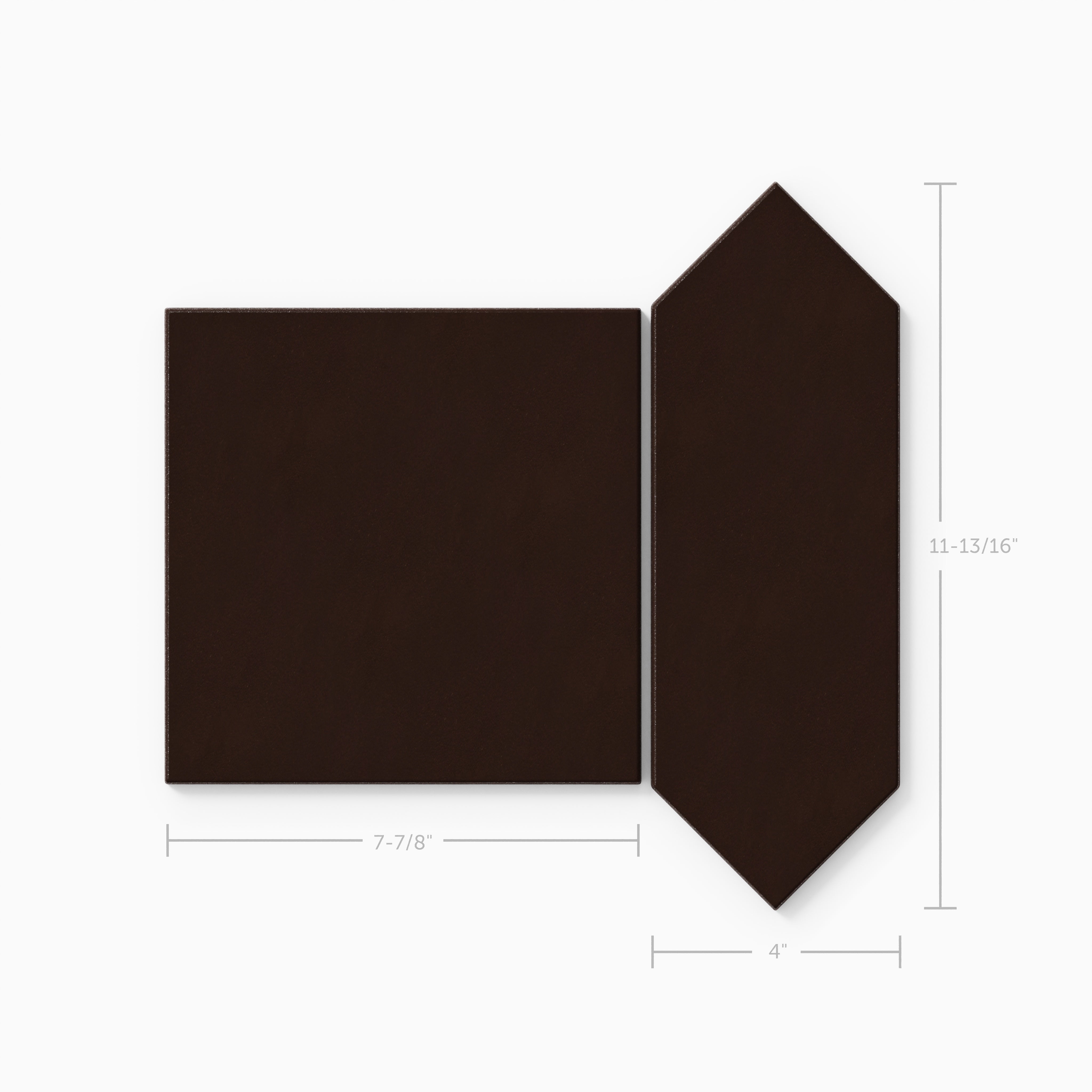 Atrium Original Ceramic Tile in Burnt Umber