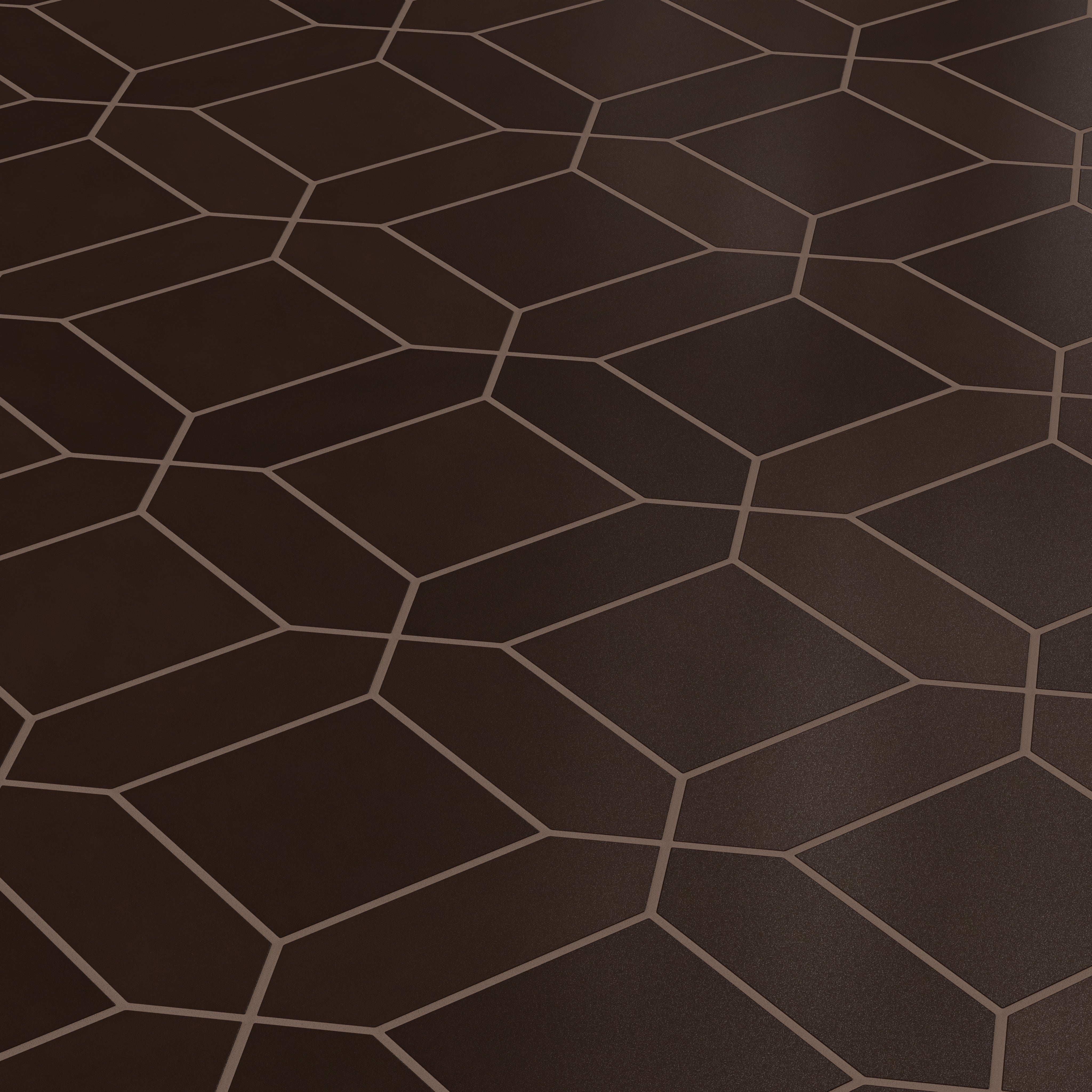 Atrium Original Ceramic Tile in Burnt Umber