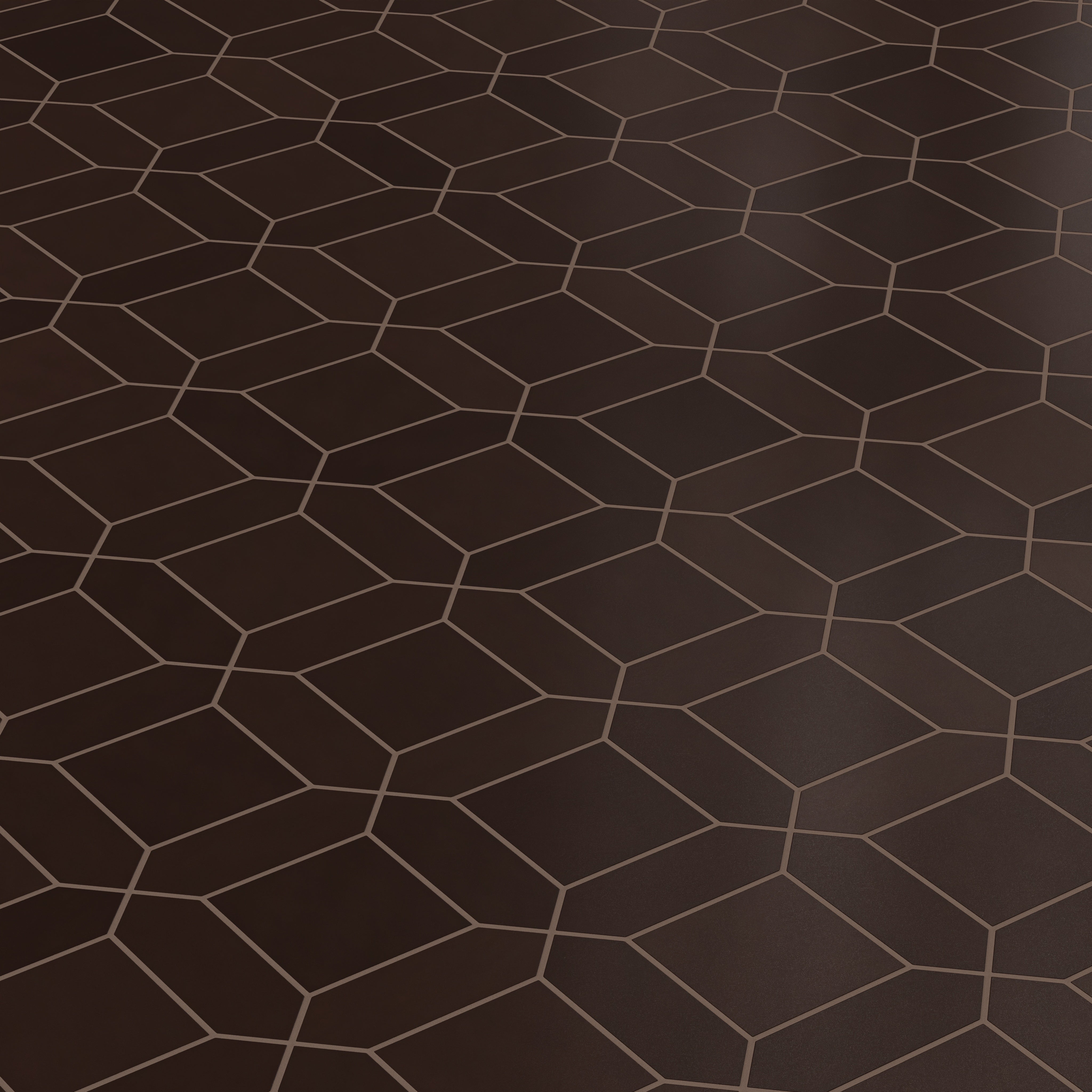 Atrium Original Ceramic Tile in Burnt Umber