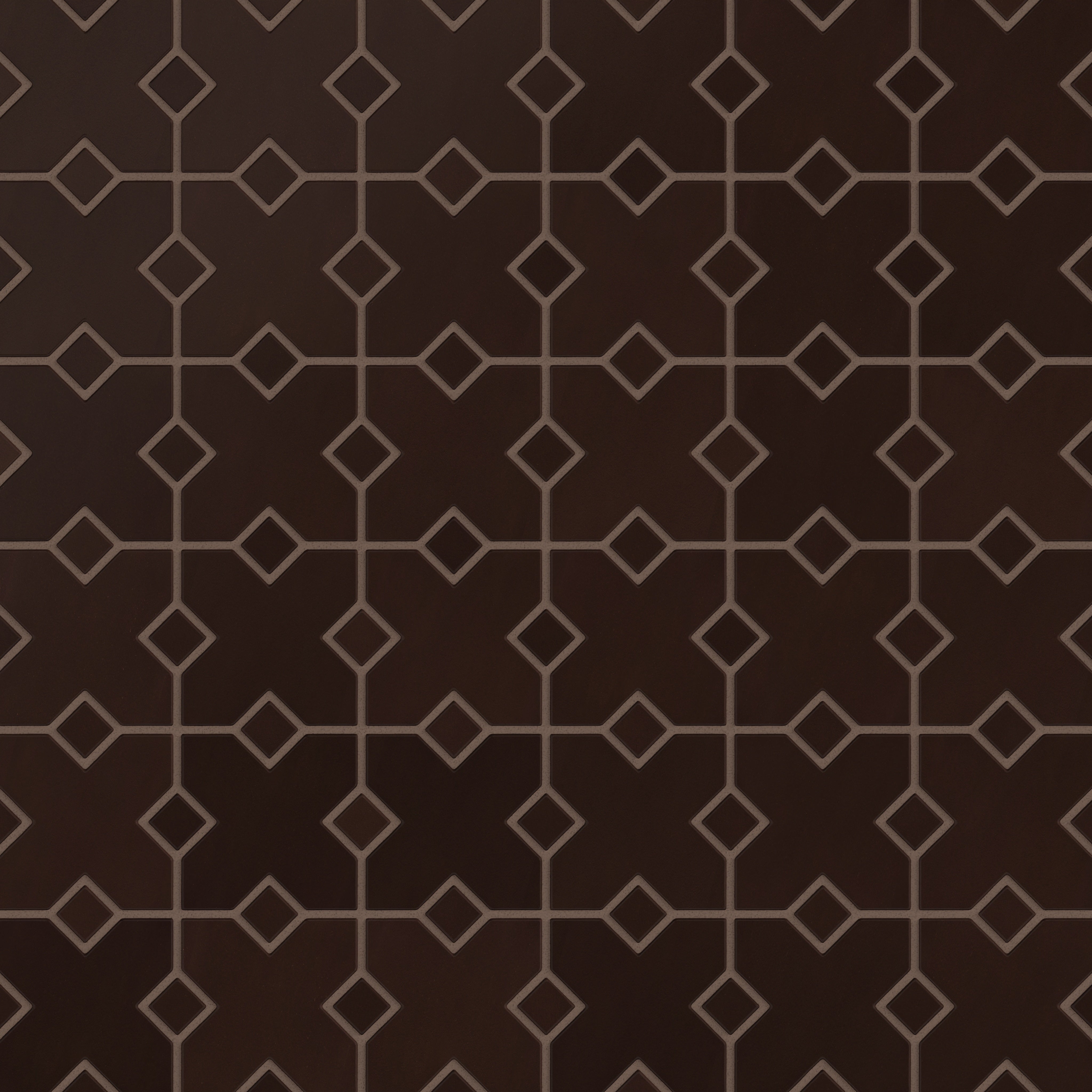 Hacienda Sheeted Original Ceramic Tile in Burnt Umber