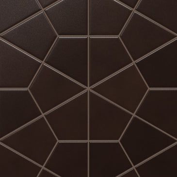 Hexite Original Ceramic Tile in Burnt Umber