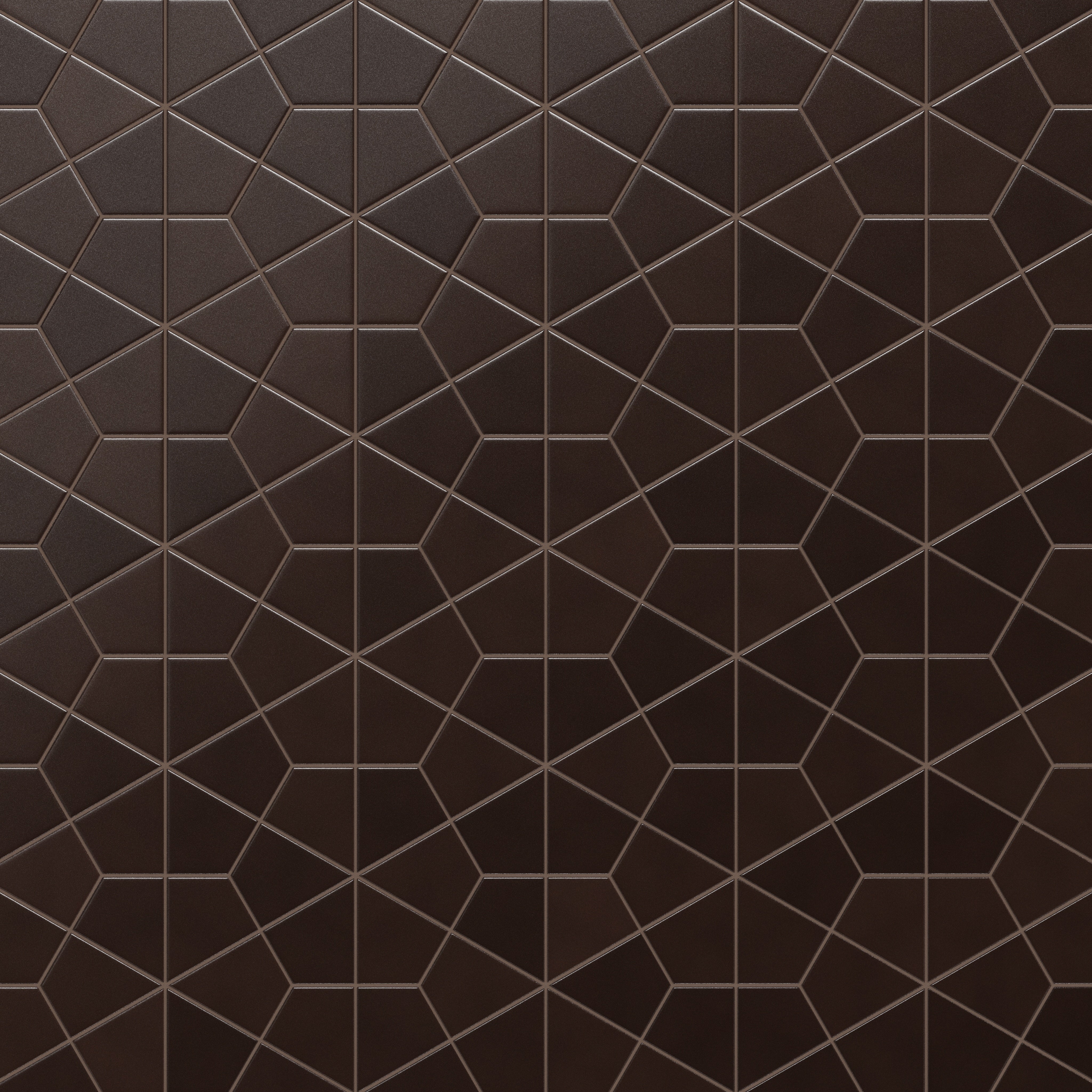Hexite Original Ceramic Tile in Burnt Umber