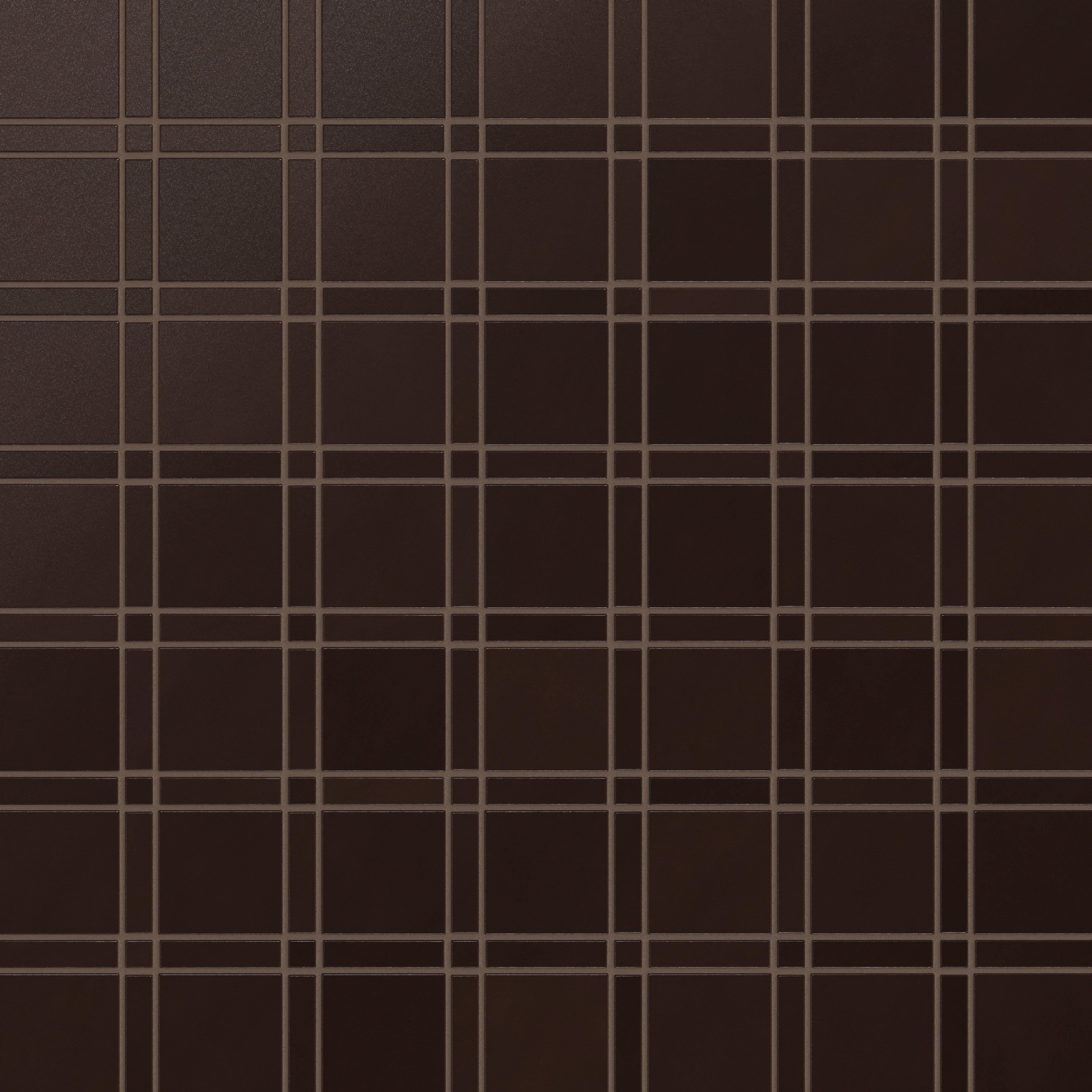 Lattice Sheeted Original Ceramic Tile in Burnt Umber