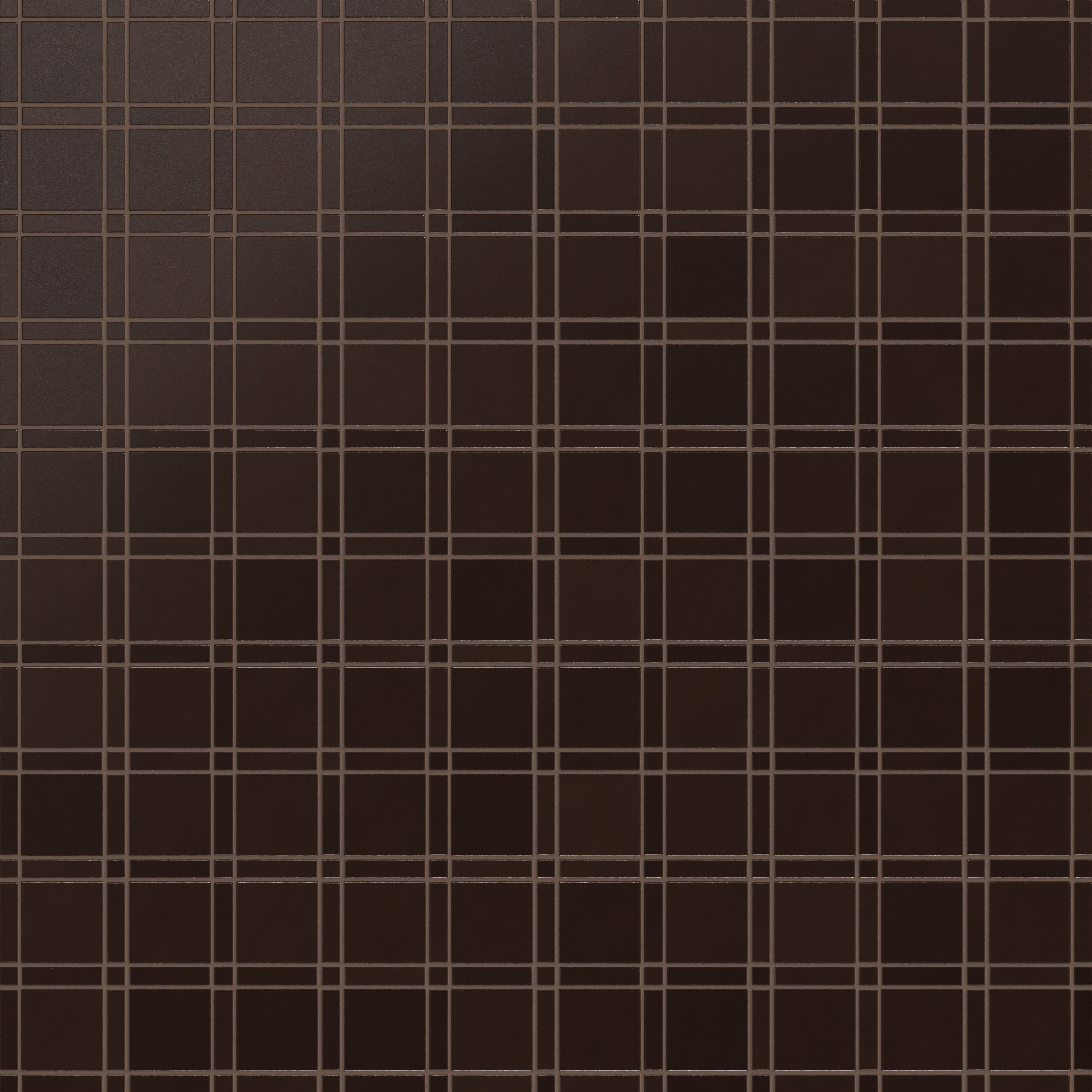 Lattice Sheeted Original Ceramic Tile in Burnt Umber