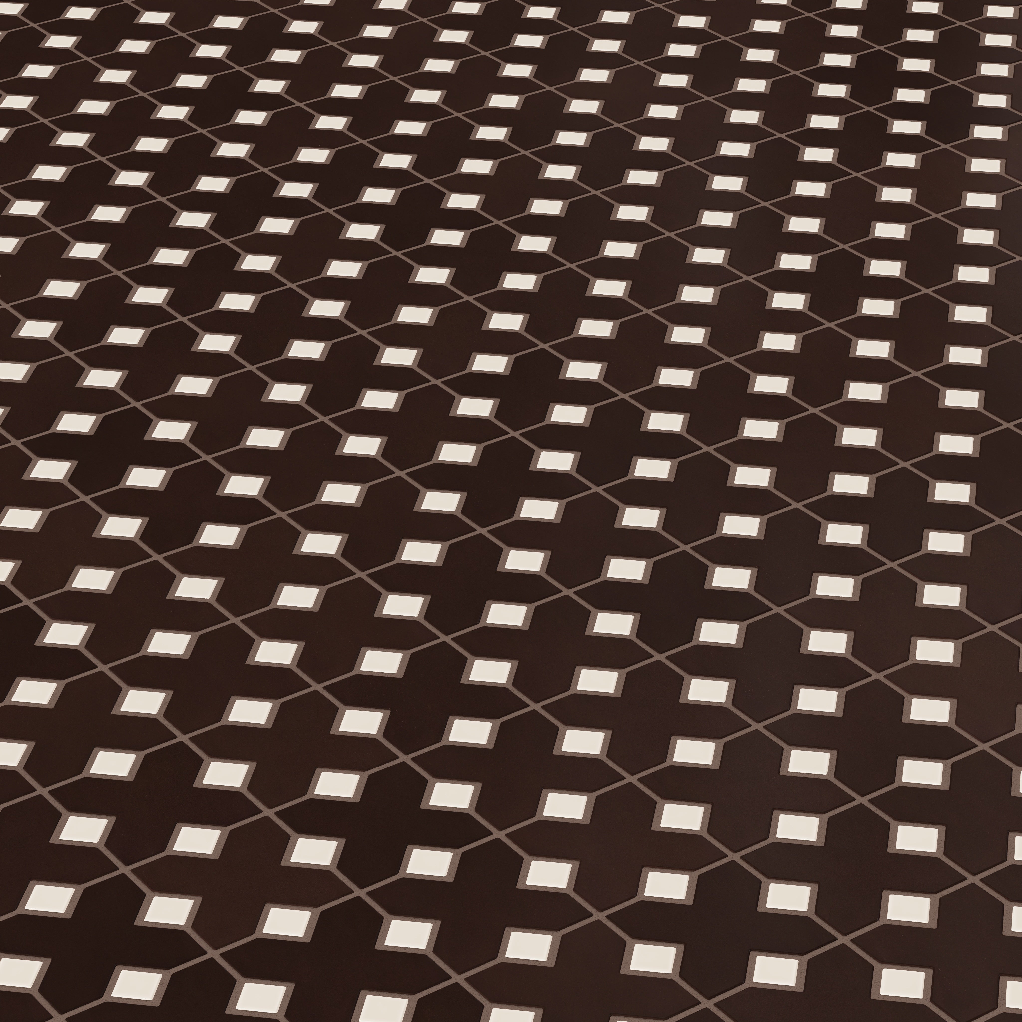 Hacienda Sheeted Original Ceramic Tile in Burnt Umber & Sand Dune Matte