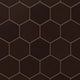 6" Hexagon Original Ceramic Tile in Burnt Umber