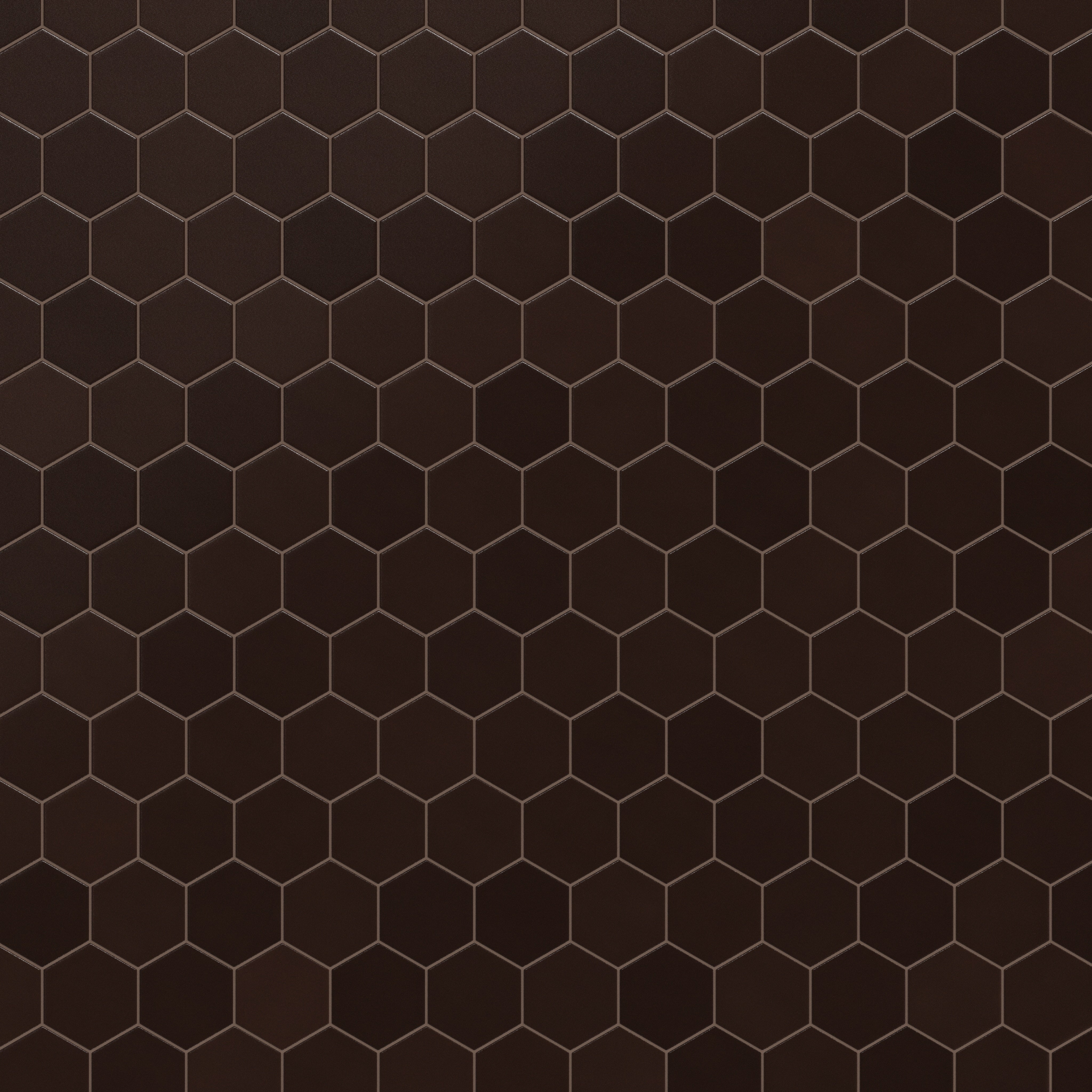 6" Hexagon Original Ceramic Tile in Burnt Umber