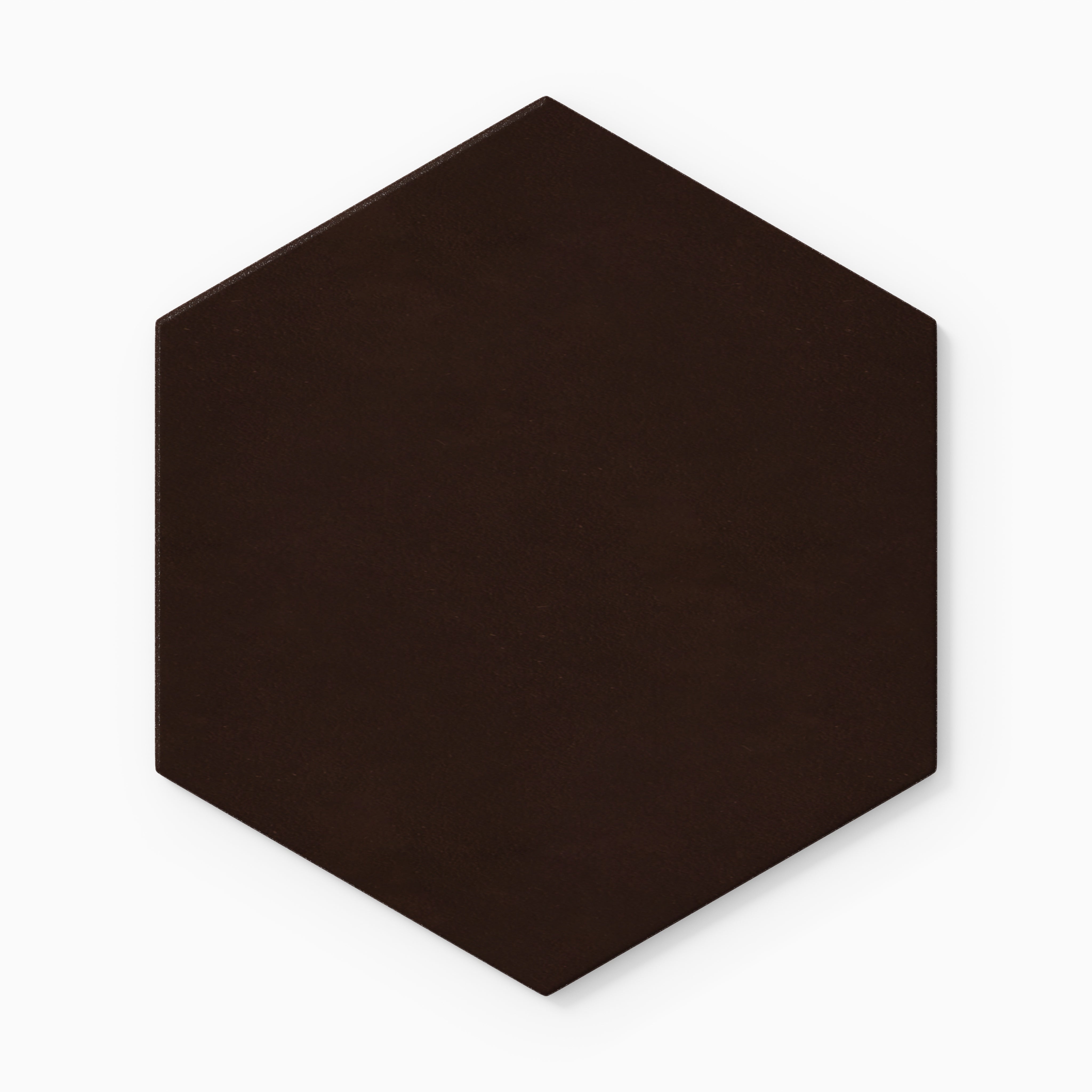 8" Hexagon Original Ceramic Tile in Burnt Umber