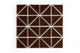 3" Triangle Sheeted - Quadrant Original Ceramic Mosaic Tile in Garnet Gloss