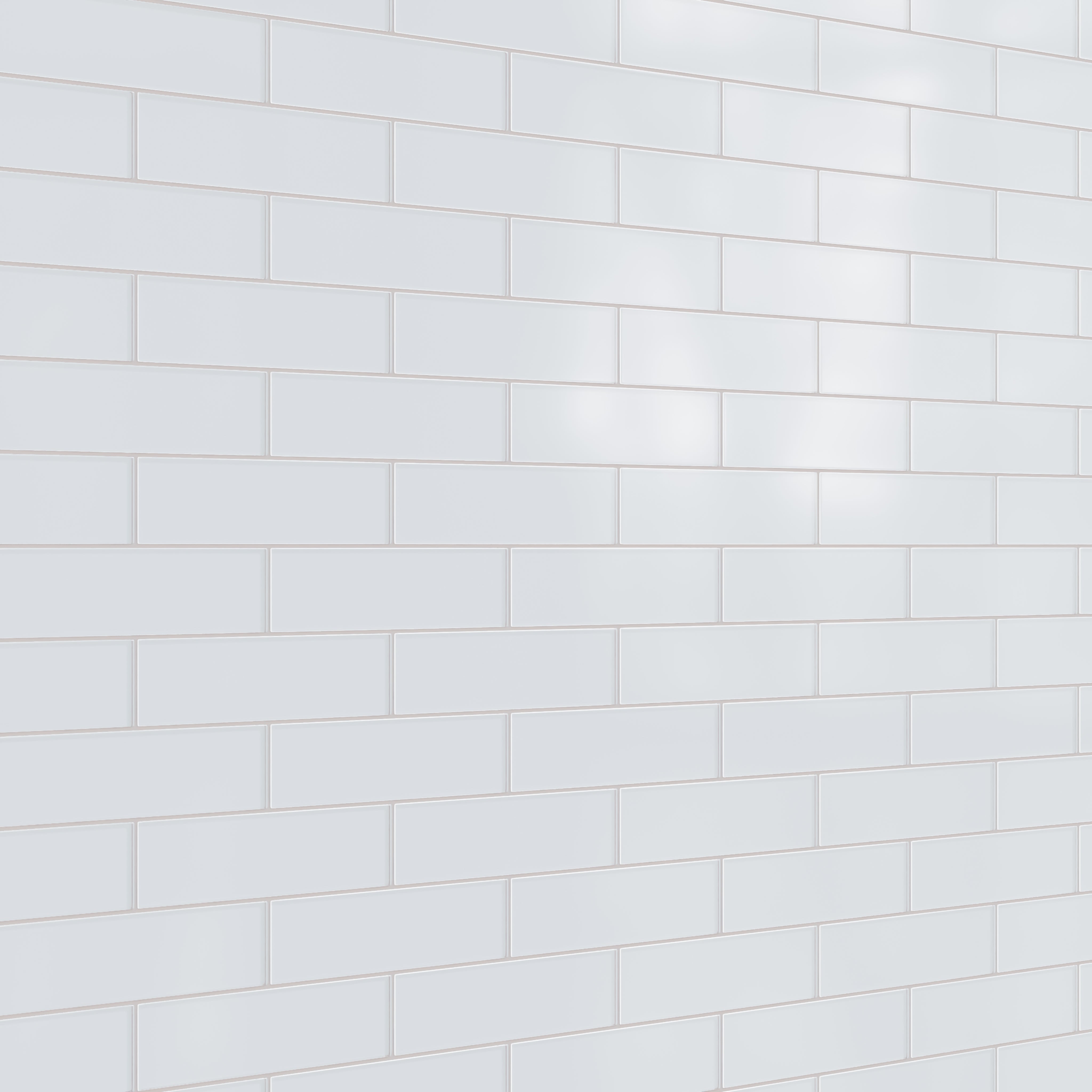 3x12 Glass Tile in Snowy Owl Matte