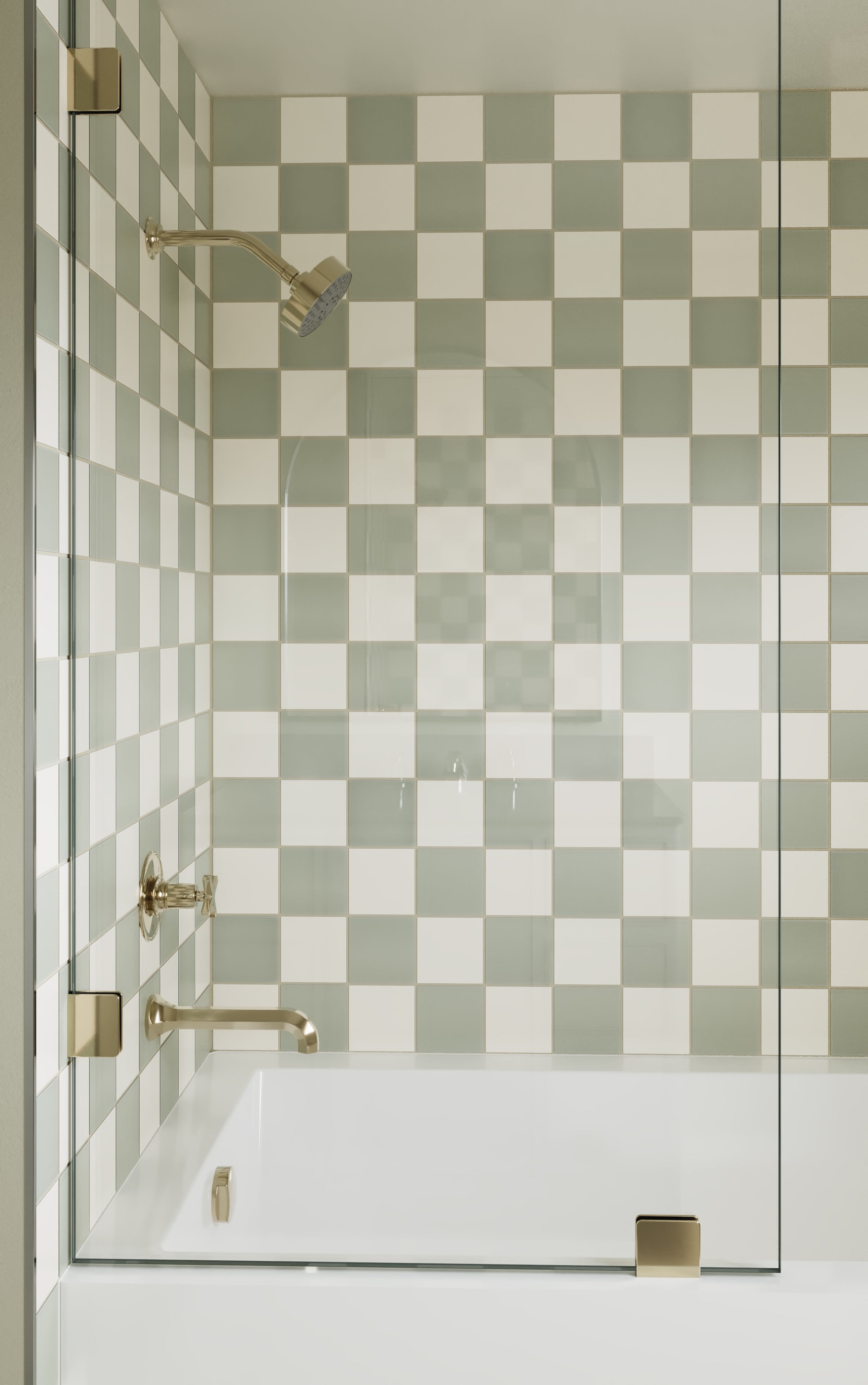 4x4 Natural Press Ceramic Tile in Salt Creek Matte