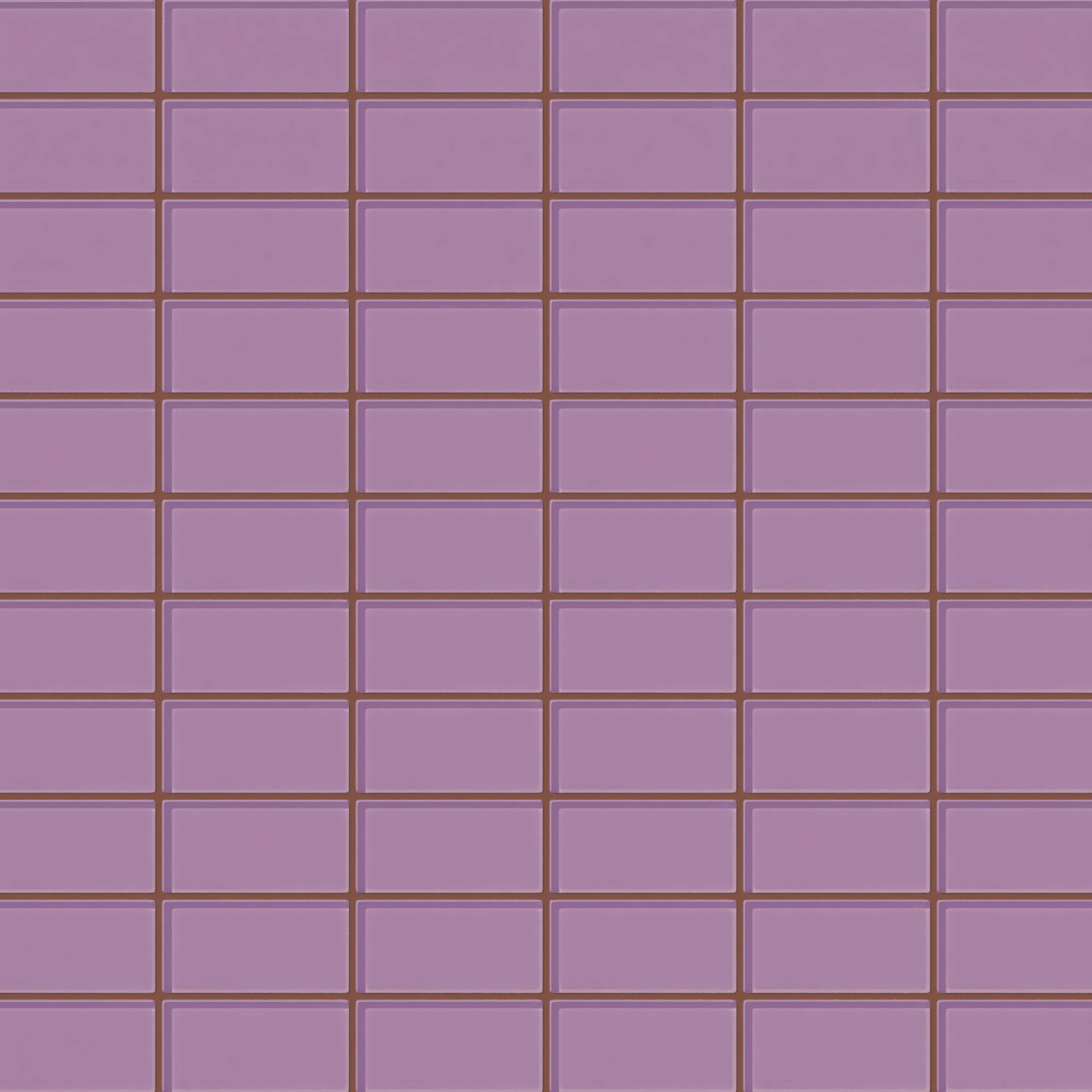 2x4 Straight Set Sheeted Glass Mosaic Tile in Waxbill Gloss