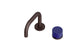 Foundry One Handle Deck Mount Squaretop Lavatory Faucet with Groove Ceramic Knob Handle in Architectural Copper