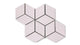 Small Diamond Sheeted - Escher Original Ceramic Mosaic Tile in Evening Glow Gloss