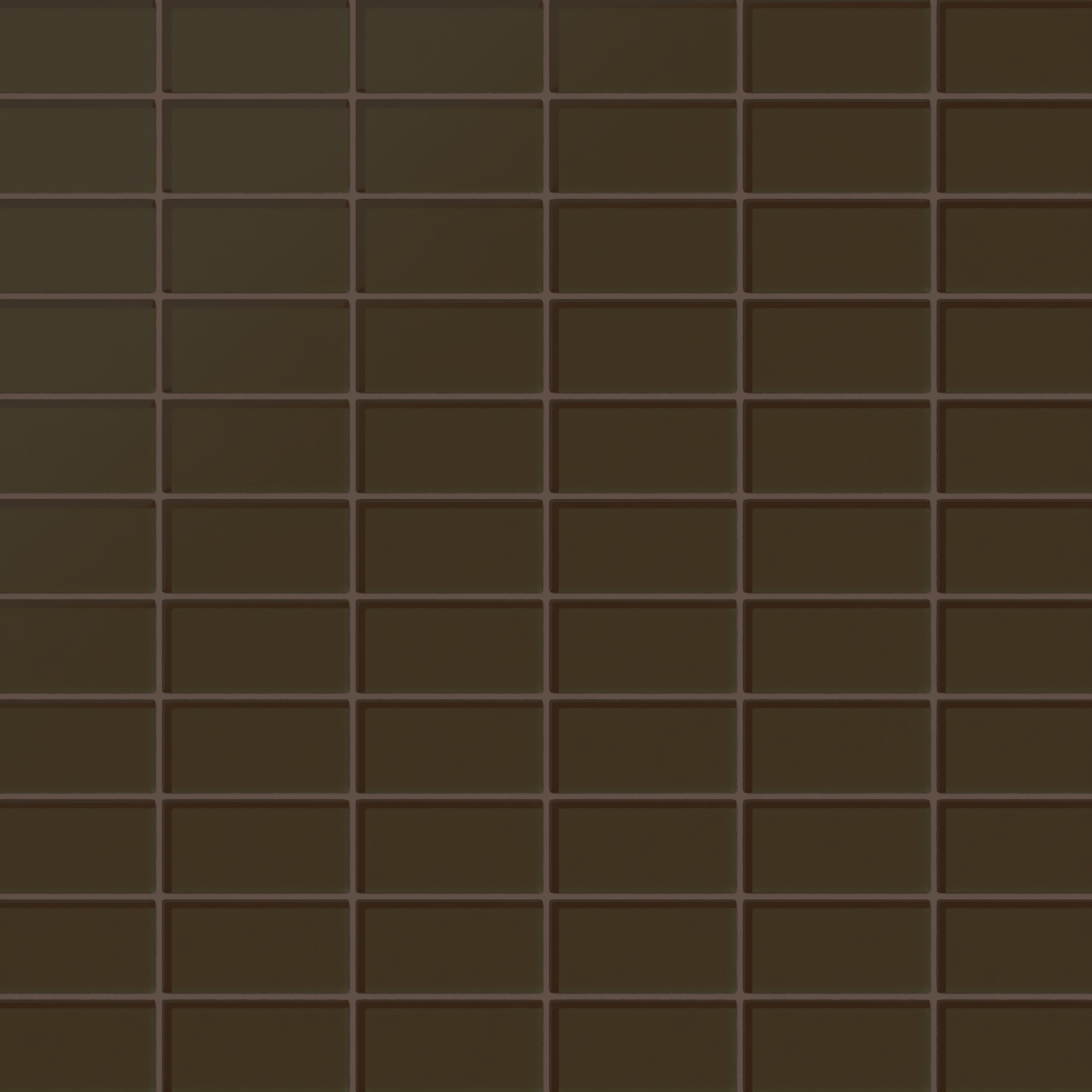 2x4 Straight Set Sheeted Glass Mosaic Tile in Osprey Matte
