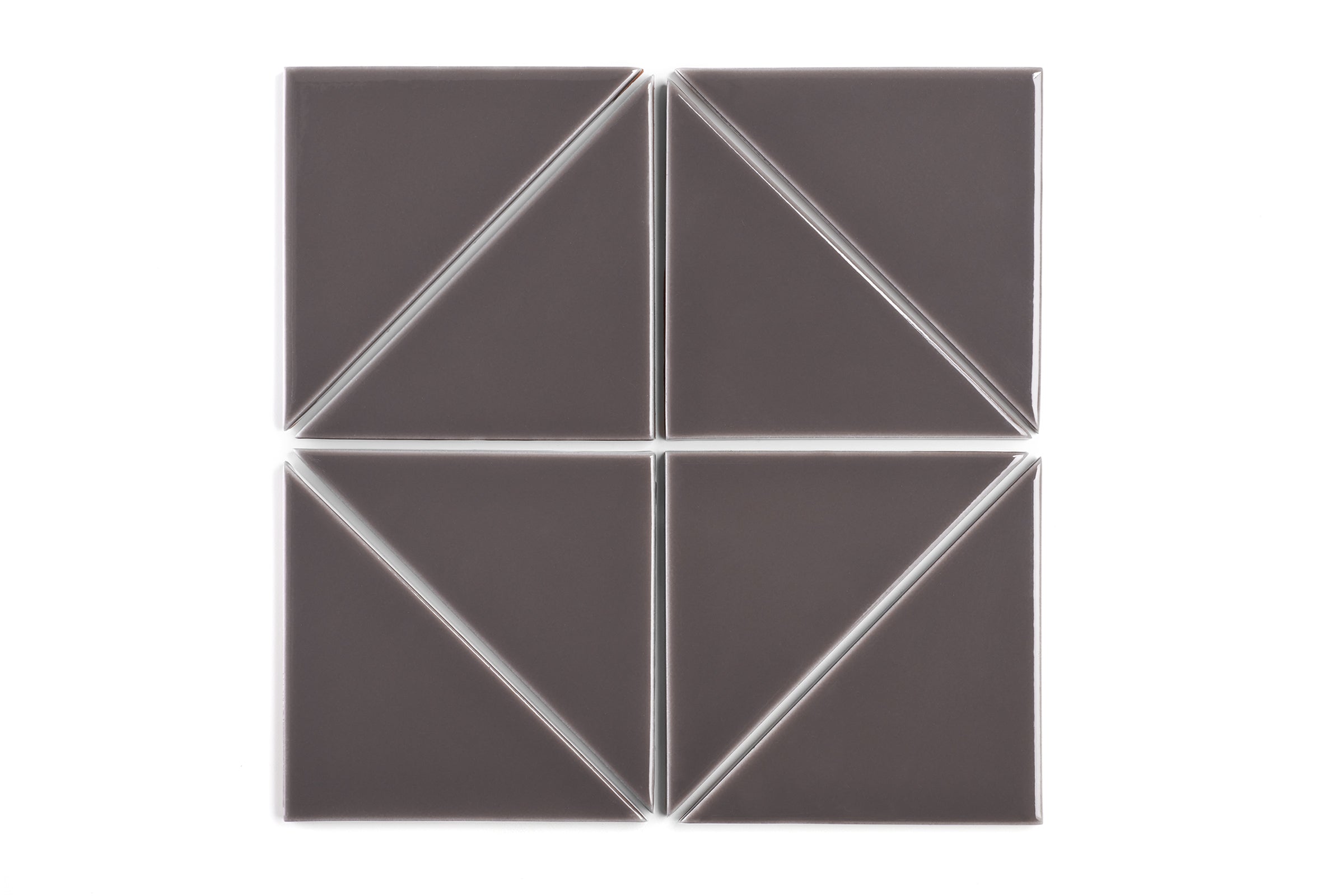 6" Triangle Original Ceramic Tile in Kalamata Gloss