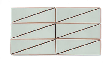 Right Scalene Triangle Original Ceramic Tile in Salton Sea Gloss