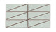 Right Scalene Triangle Original Ceramic Tile in Salton Sea Gloss
