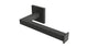 Flatiron Square Single Post Paper Holder in Blackened Nickel