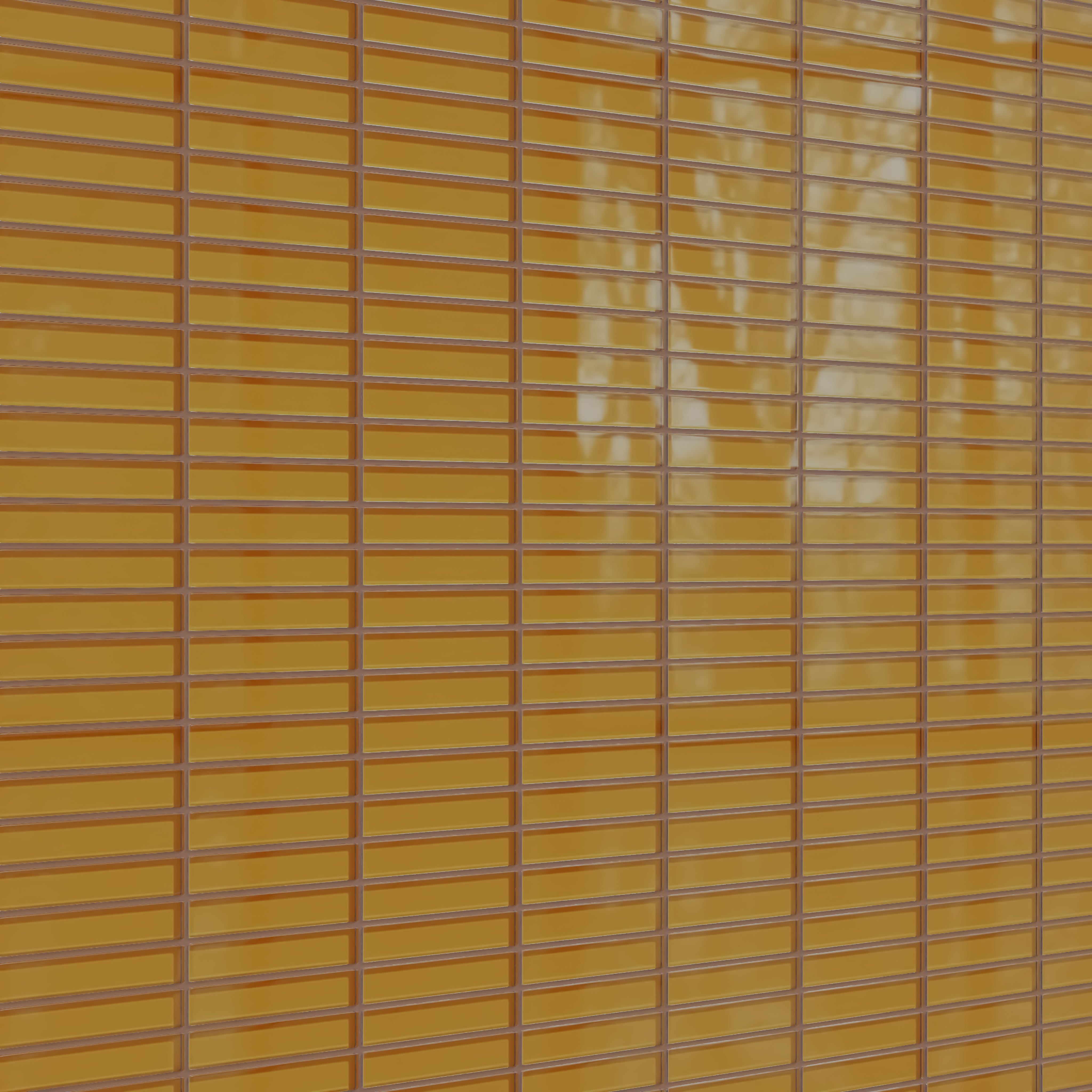 1x6 Straight Set Sheeted Glass Mosaic Tile in Falcon Gloss