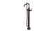 Contour One Handle Floor Mount Squaretop Bath Trim with Hand Shower and Soft Lever Handle in Architectural Copper