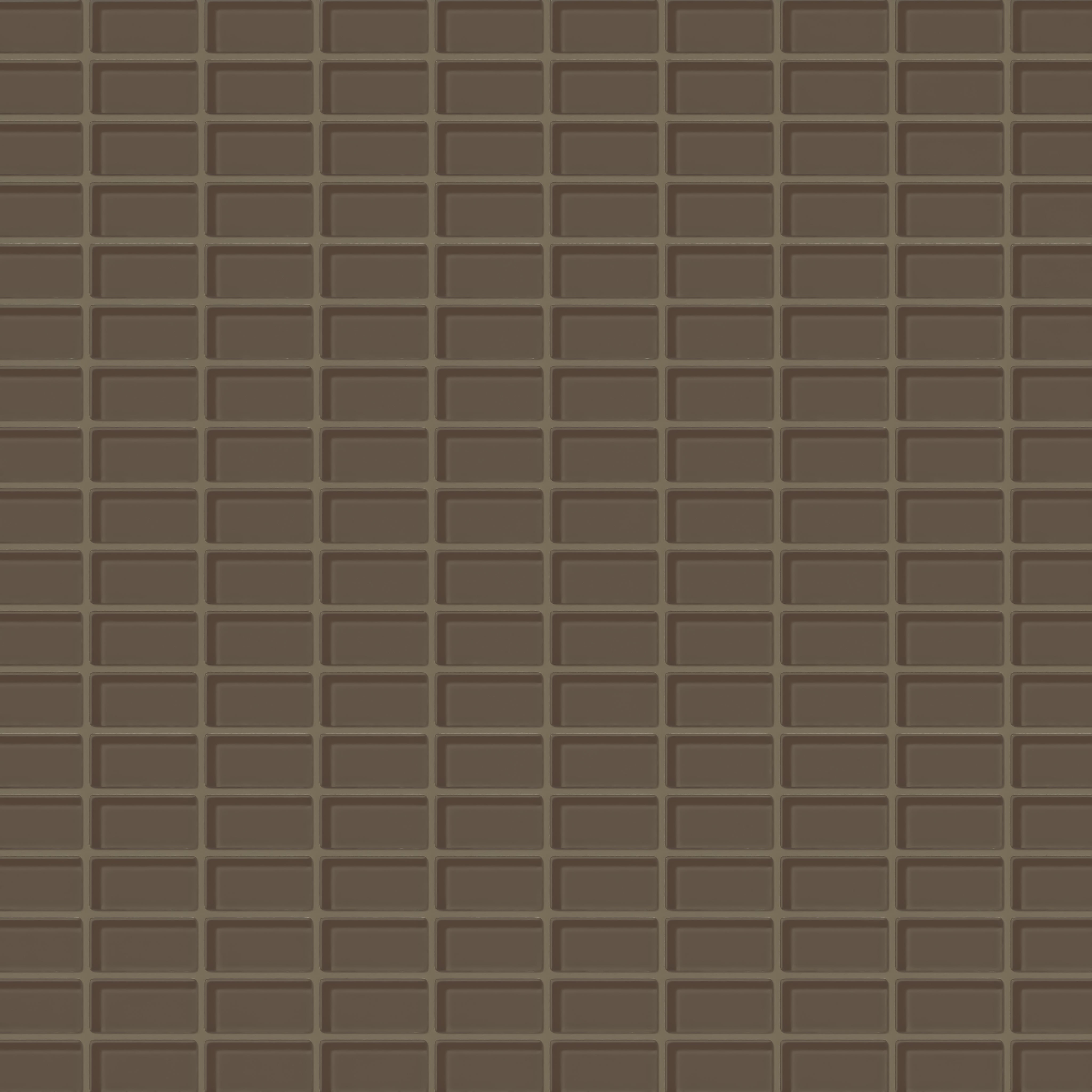 1x2 Straight Set Sheeted Glass Mosaic Tile in Albatross Gloss