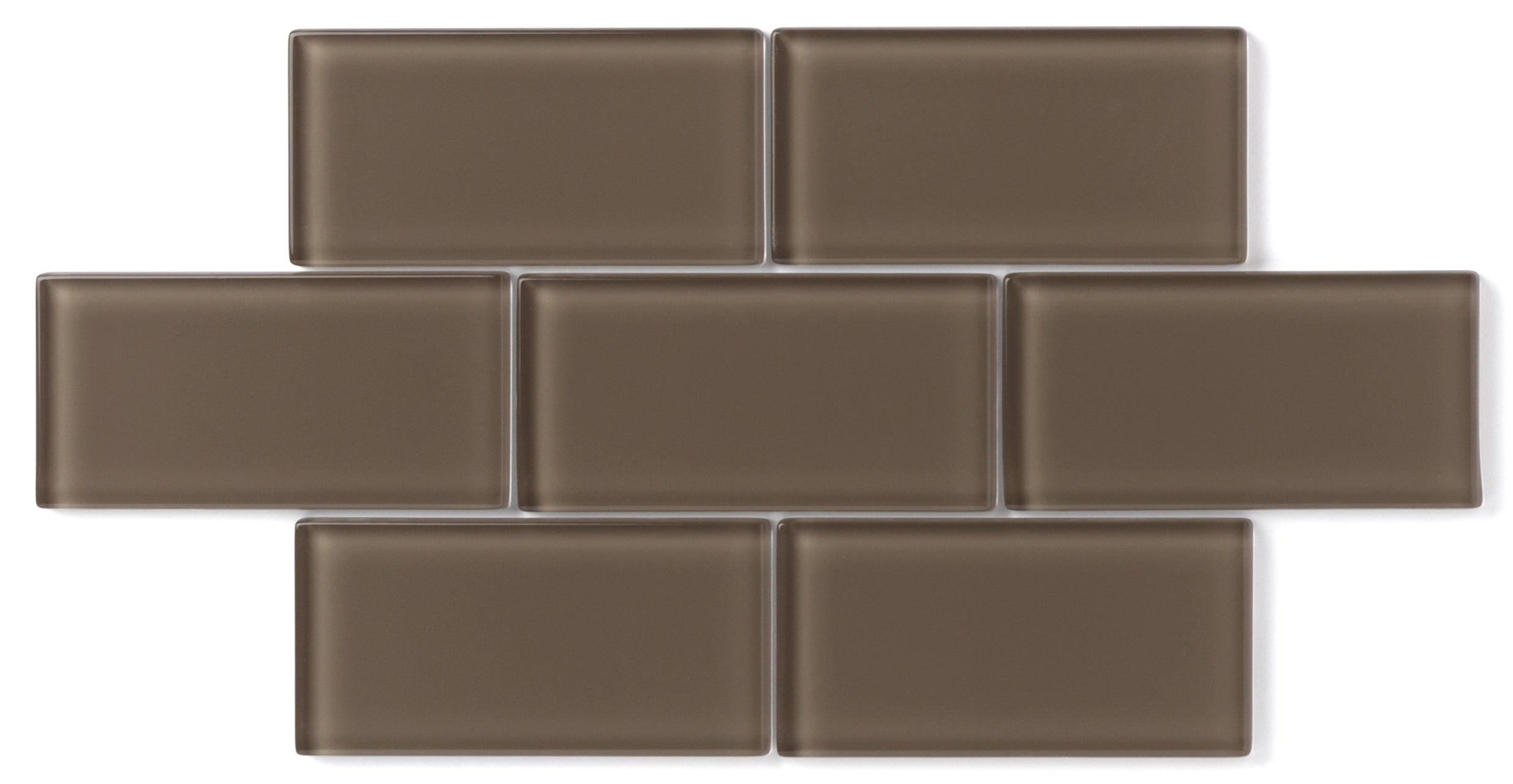 1x4 Herringbone Sheeted Glass Mosaic Tile in Albatross Gloss