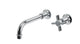 Emerson One Handle Wall Mount 8.25" Lavatory Faucet with Defined Cross Handle in Polished Chrome