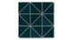 4" Triangle Original Ceramic Tile in Caspian Sea Gloss