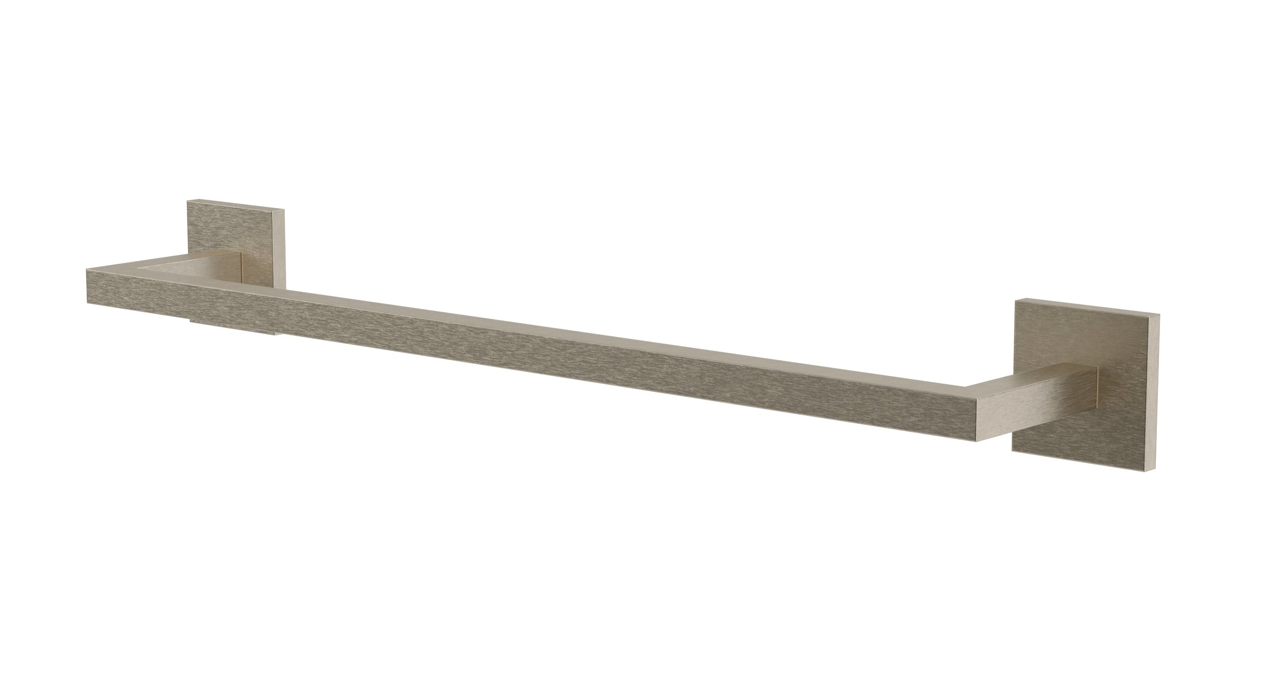 Flatiron Square Towel Bar 18" in Satin Nickel