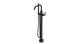 Contour One Handle Floor Mount Squaretop Bath Trim with Hand Shower and Soft Lever Handle in Matte Black