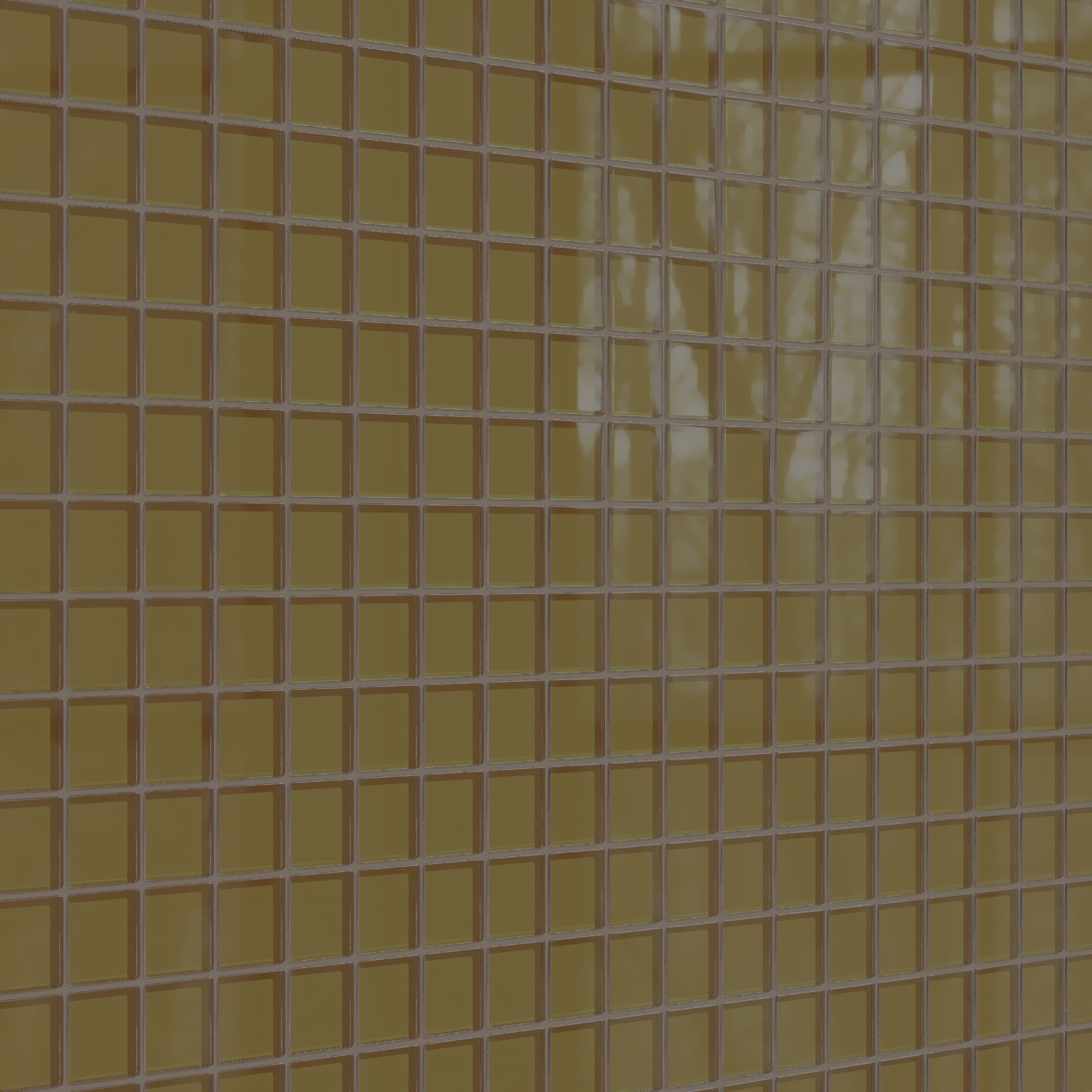 2x2 Straight Set Sheeted Glass Mosaic Tile in Merlin Gloss