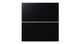 6x12 Natural Press Ceramic Tile in Bone Black Matte