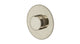 Foundry One Handle Wall Mount Shower Trim with Barrel Knob Handle in French Nickel