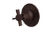 Emerson One Handle Wall Mount Shower Trim with Defined Cross Handle in Architectural Copper