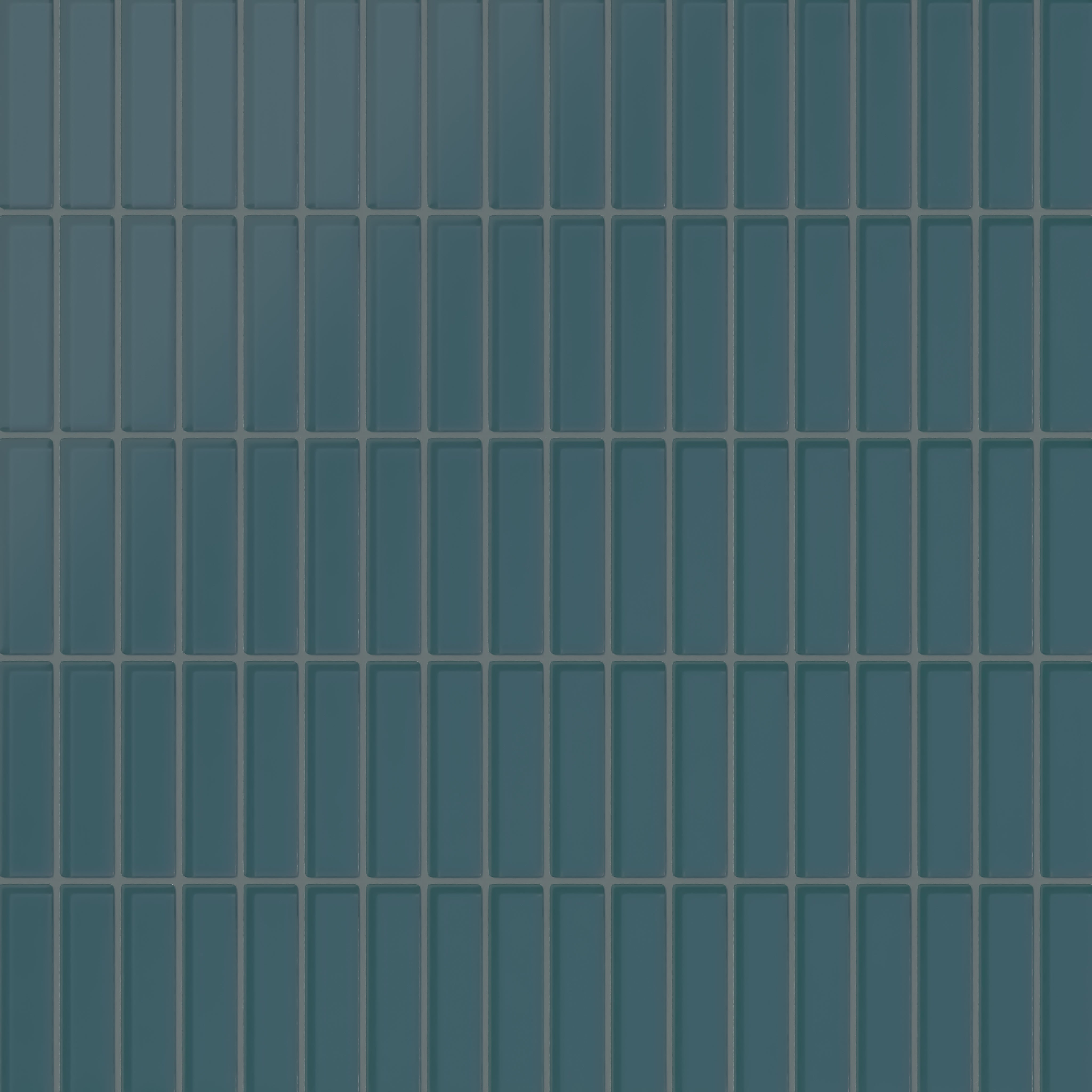 1x4 Straight Set Sheeted Glass Mosaic Tile in Magpie Matte