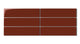 2x8 Natural Press Ceramic Tile in Carmine Gloss