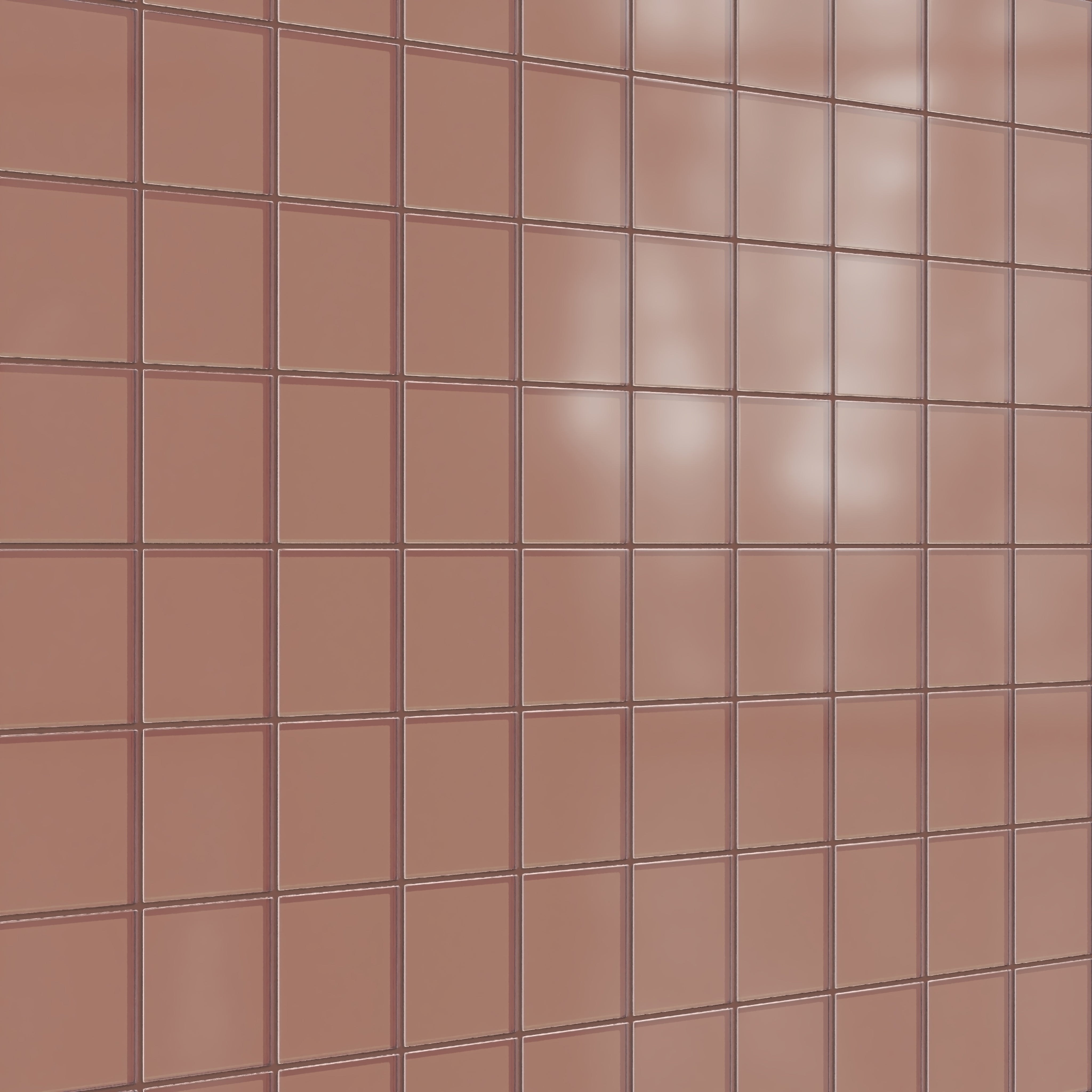 4x4 Glass Tile in Flicker Matte