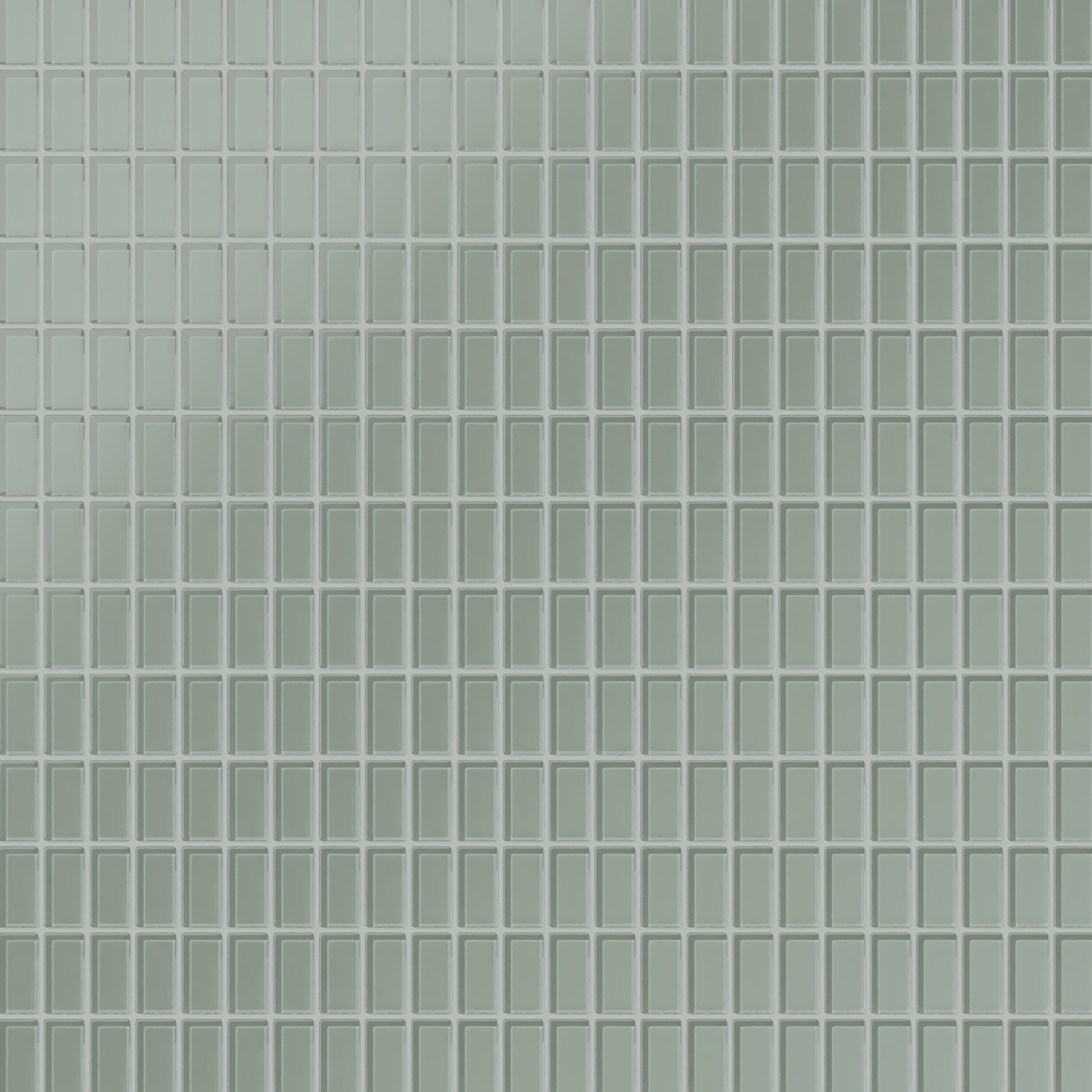 1x2 Straight Set Sheeted Glass Mosaic Tile in Hummingbird Matte