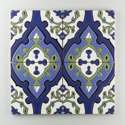 8x8 Handpainted Sample Zuma  in Cool Motif