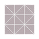 3" Triangle Sheeted - Quadrant Original Ceramic Mosaic Tile in Dust Storm Matte